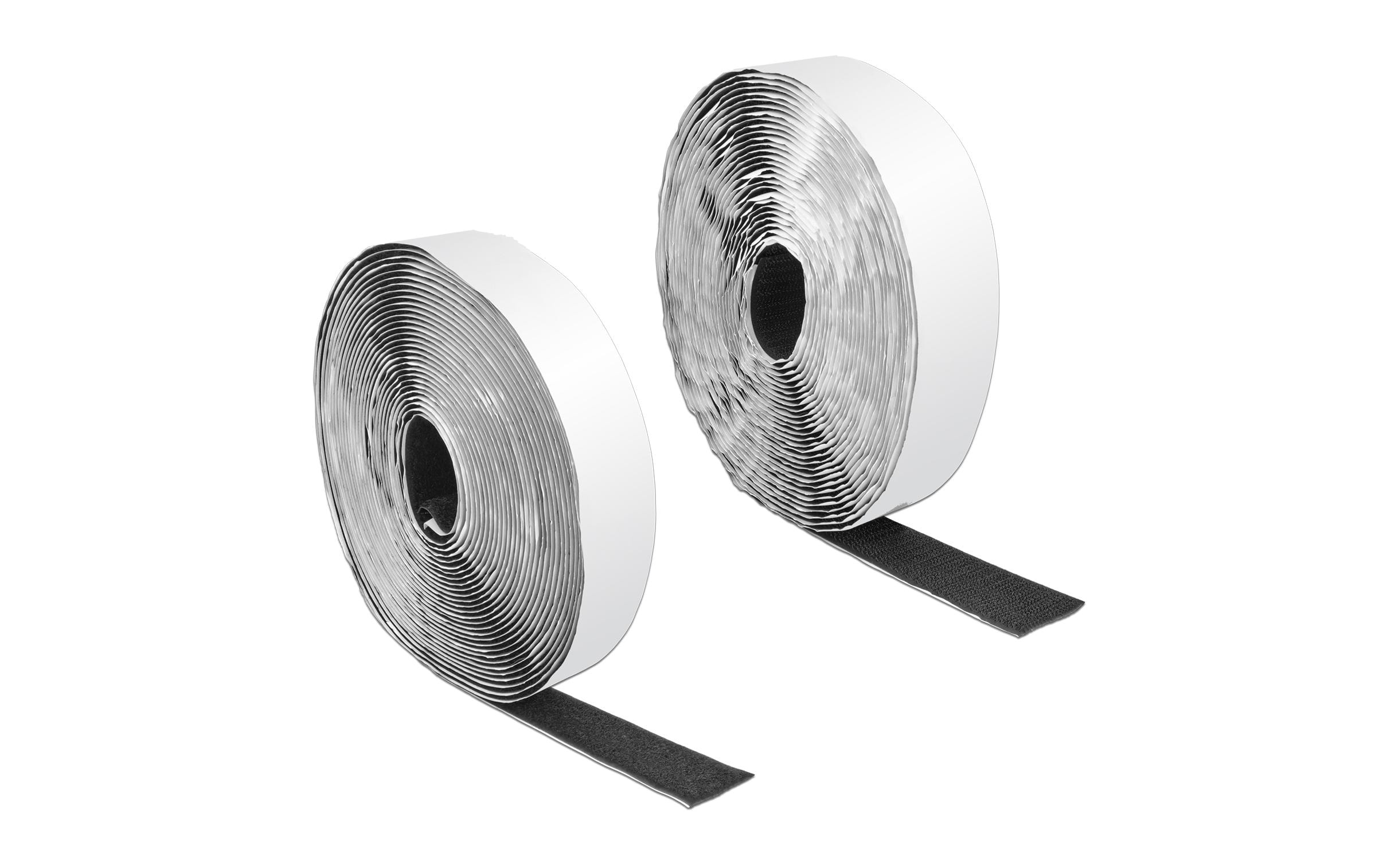 Delock Klettband-Rolle 10 m x 25 mm Haft und Flauschband Schwarz – Klettband-Rolle von Delock