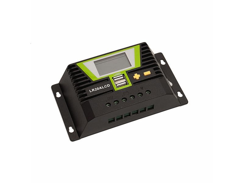 WATTSTUNDE PWM Solar Laderegler 20A mit LCD