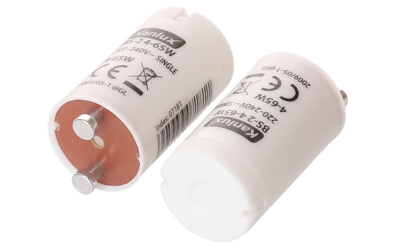 Max Hauri Starter Single / 4-65W / BS-2 / 2 Stück – Starter für Leuchtstofflampen von Max Hauri