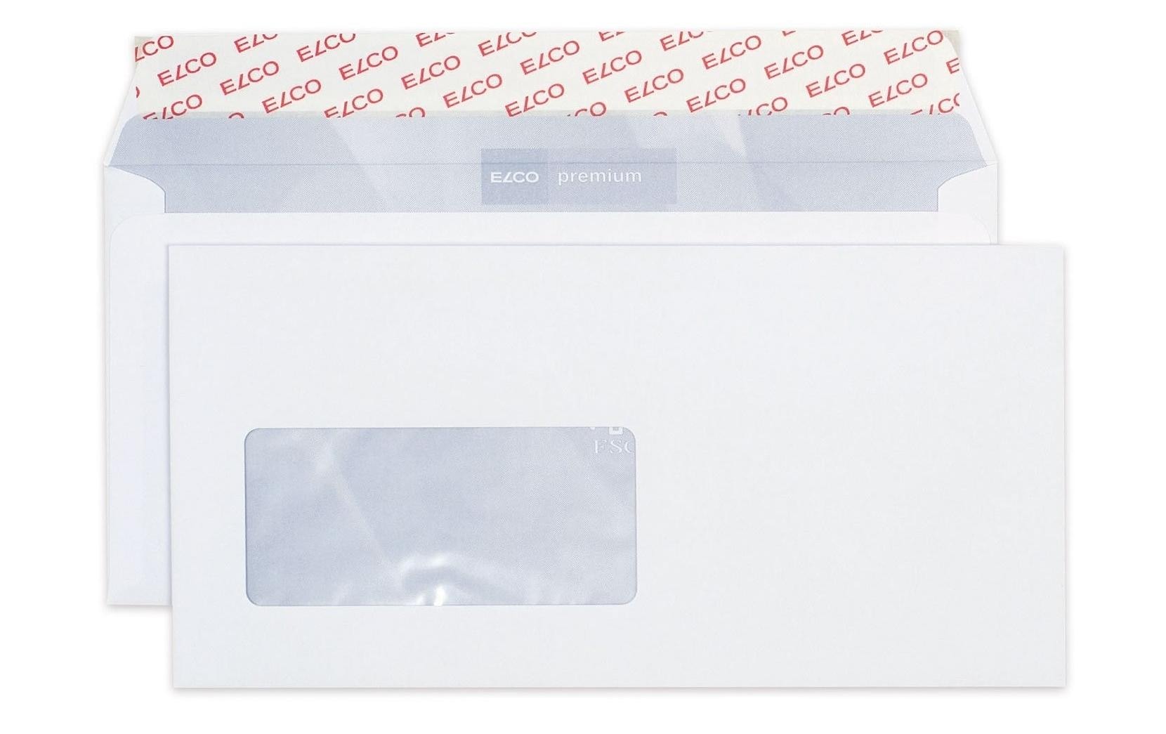 ELCO Couvert Premium C5/6 mit Fenster links, 500 Stück – Couvert von ELCO