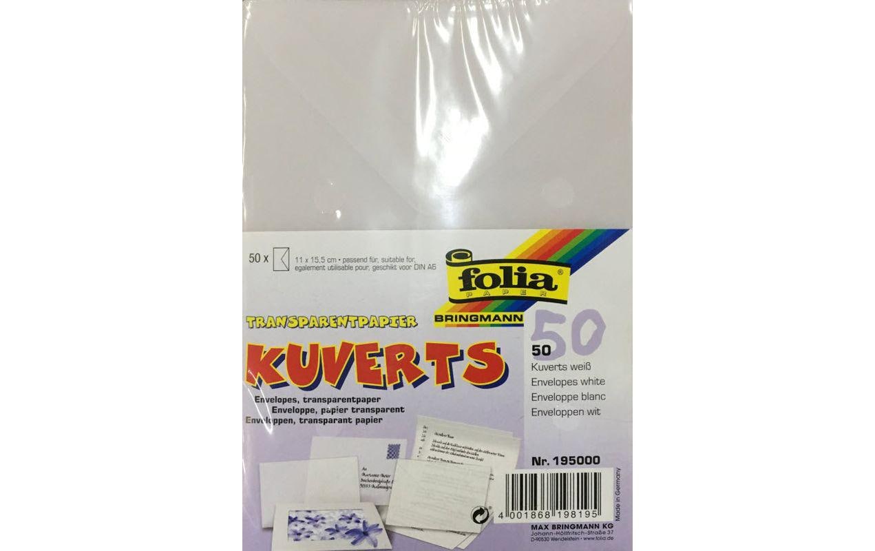 Folia Couvert 110 x 155 mm Transparent 50 Stück – Couvert von Folia