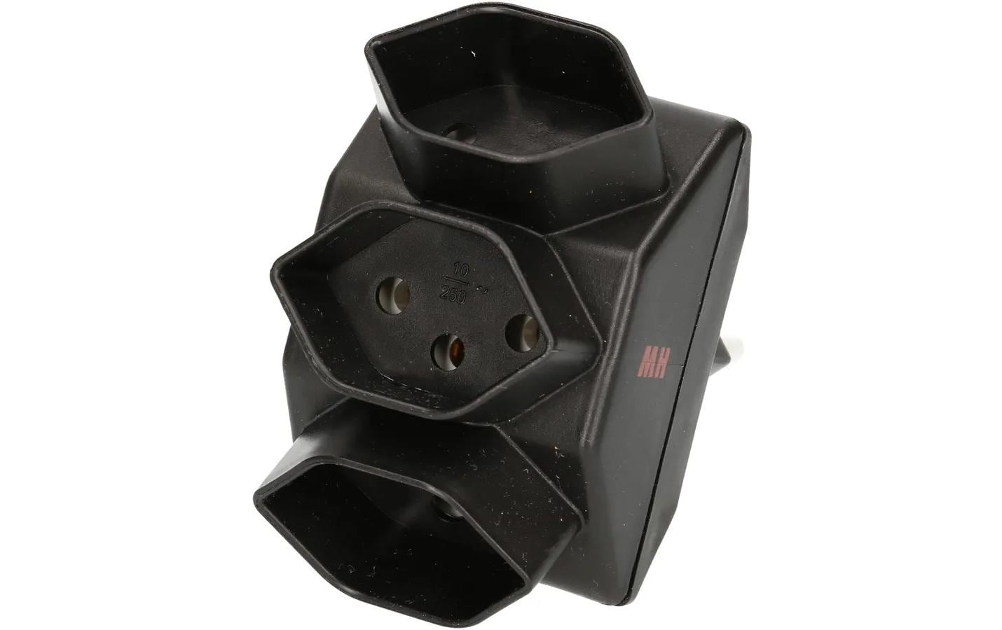 Max Hauri Mehrfachstecker 3 x T13, Schwarz – Mehrfachstecker von Max Hauri