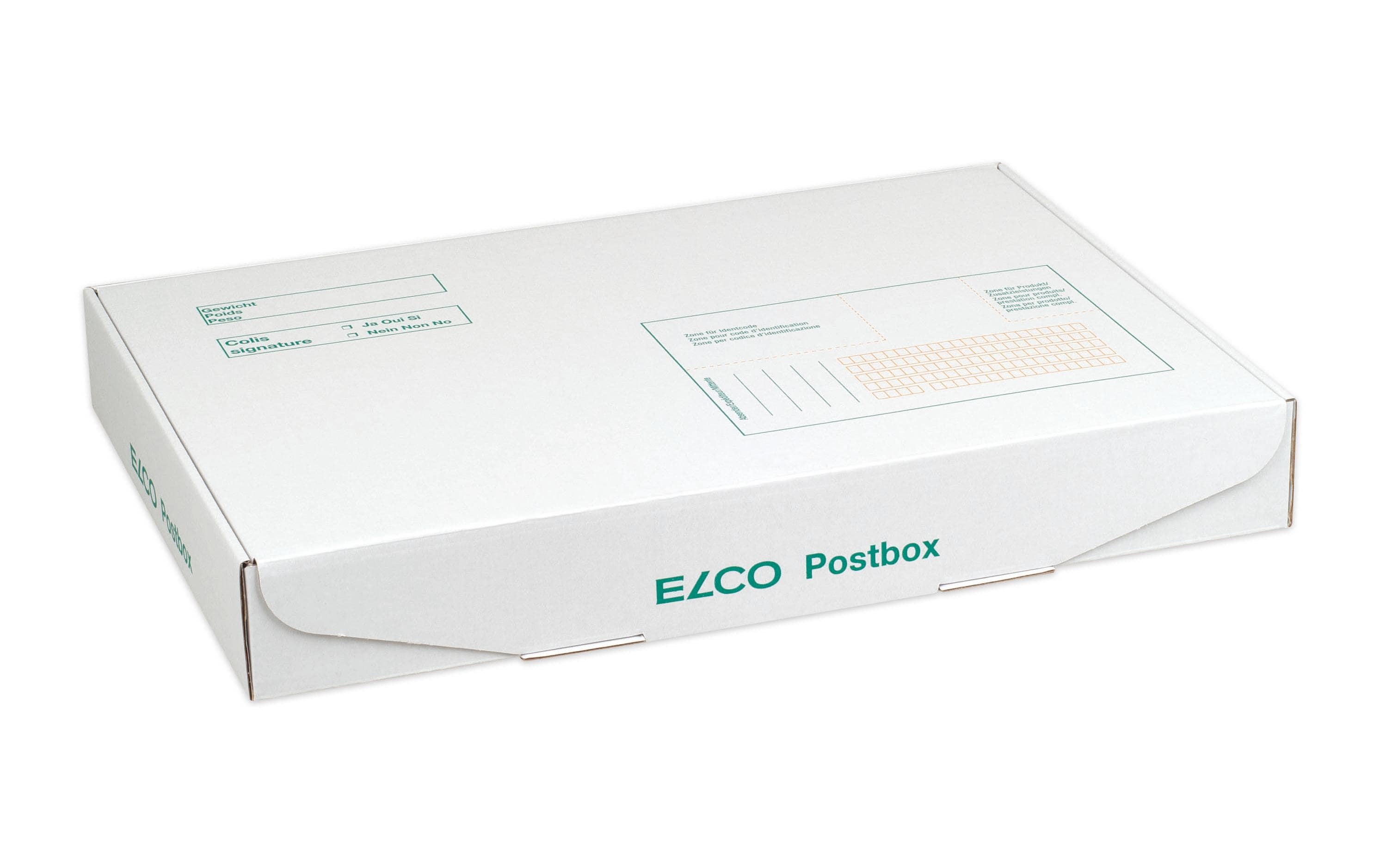 ELCO Versandkarton Postbox 345 x 247 x 47 mm, 5 Stück – Versandkarton von ELCO