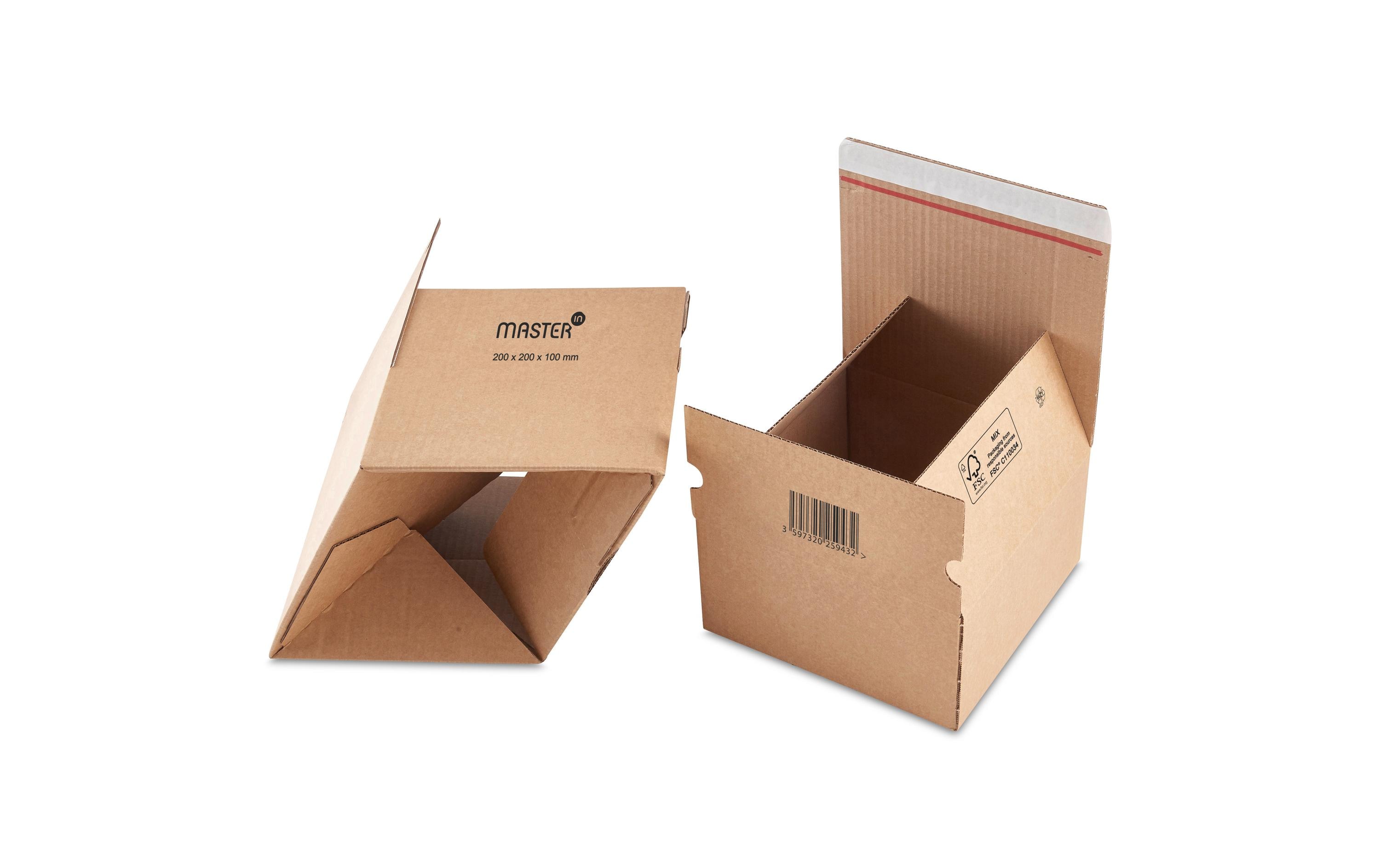 Antalis Versandkarton mit Automatikboden 16 x 13 x 7 cm, 20 Stück – Versandkarton von Antalis