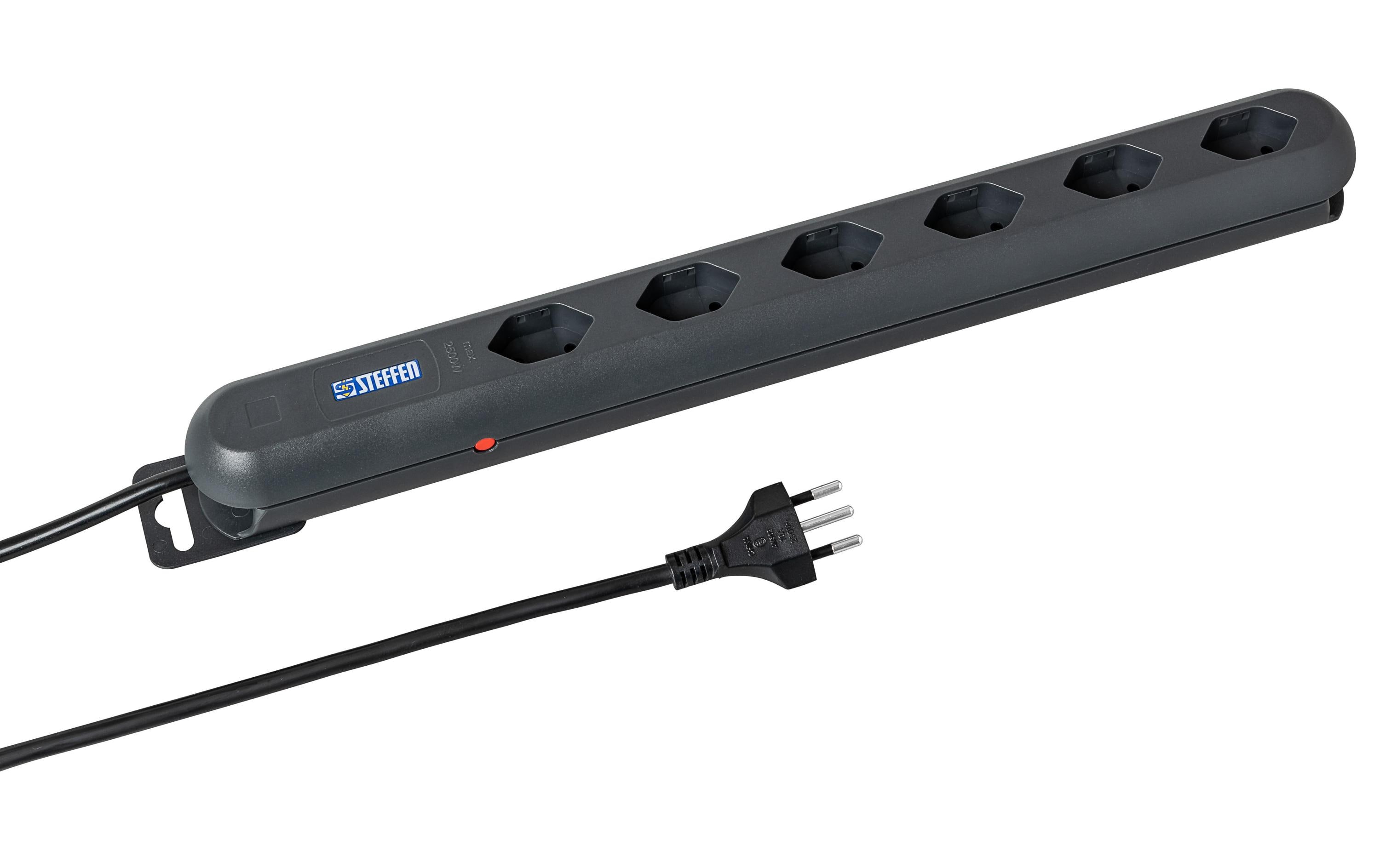 STEFFEN Steckdosenleiste STEBA LINEA PLUS 6 T13 – Steckerleiste von STEFFEN