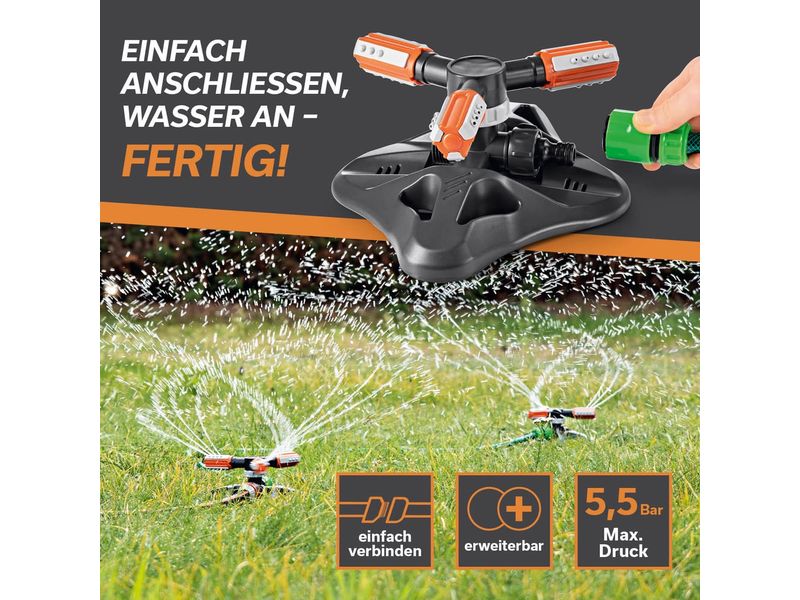 EASYmaxx Gartensprinkler rotierend 2er-Set