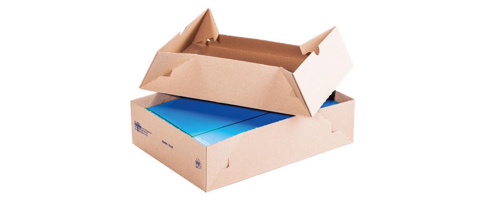 Brieger Aufrichtschachtel 30.5 x 21.5 x 12 cm, 1 Stück – Versandkarton von Brieger