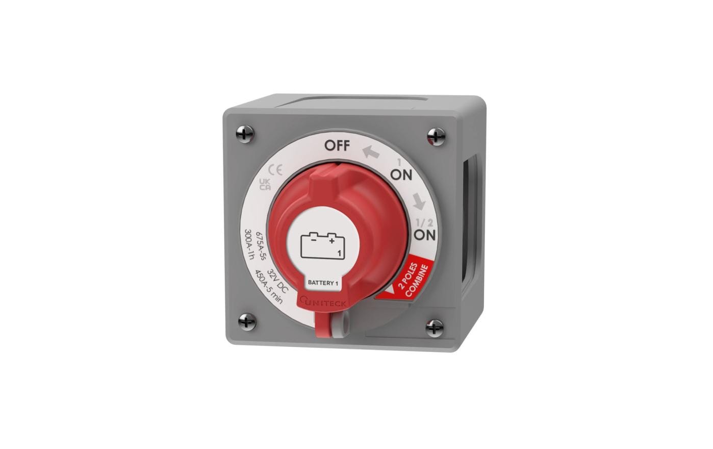 UNITECK Batterietrennschalter Unibatswitch 300A Dual