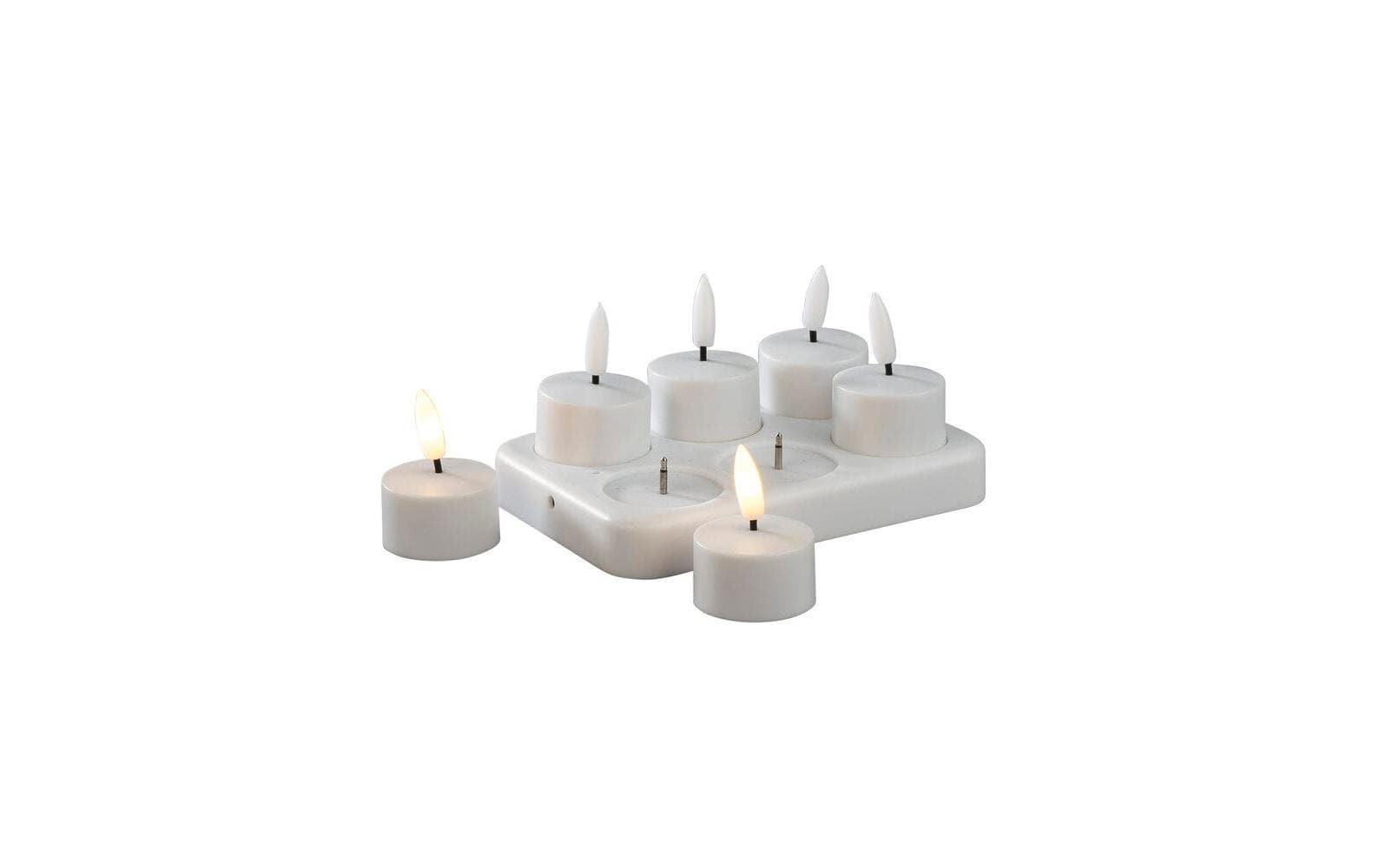 Konstsmide LED-Teelichter 6er-Set mit Lithium-Ionen Akku