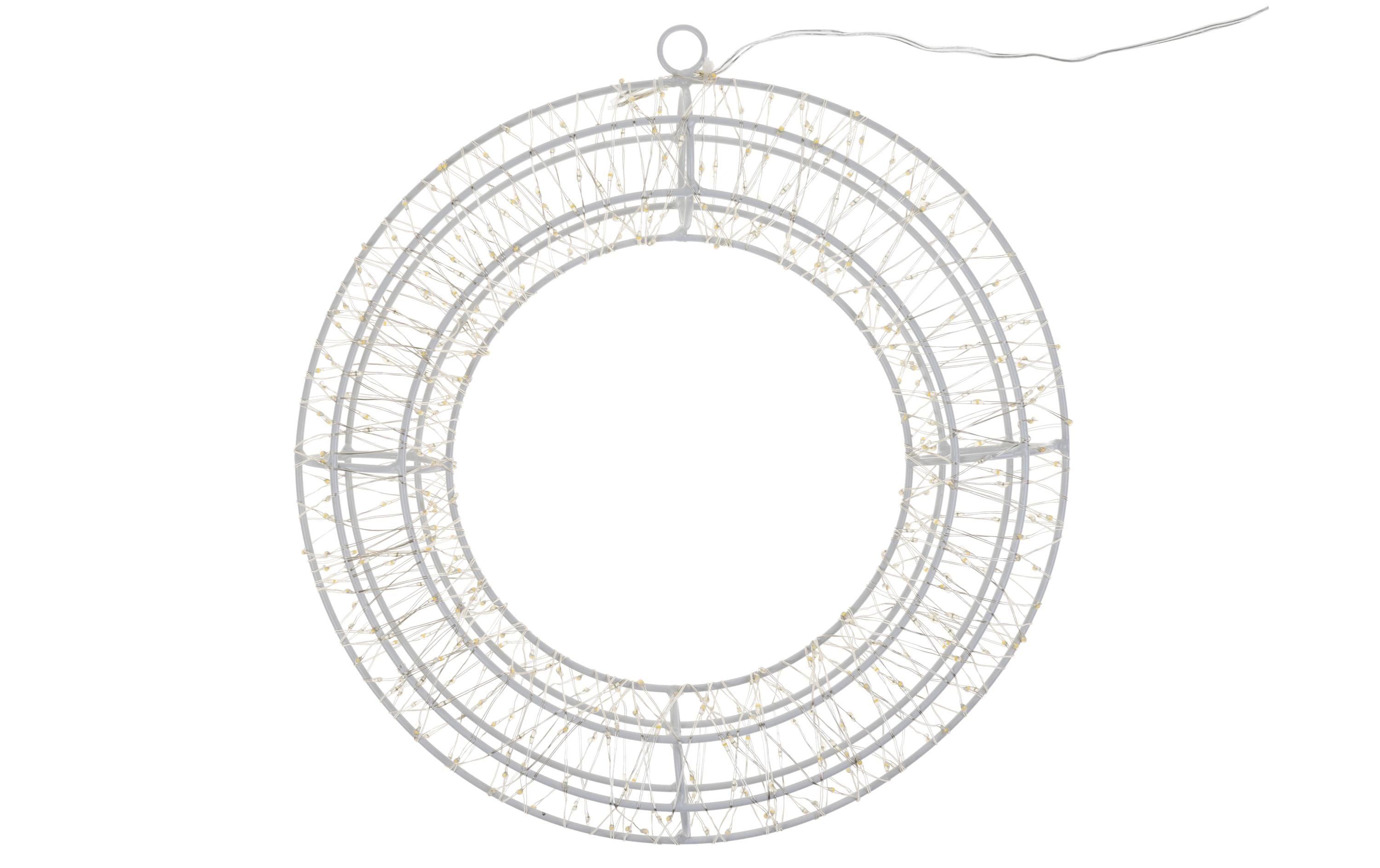 COCON LED-Ring 3D, Metall, Ø 30 cm – LED-Weihnachtsdeko für aussen von COCON