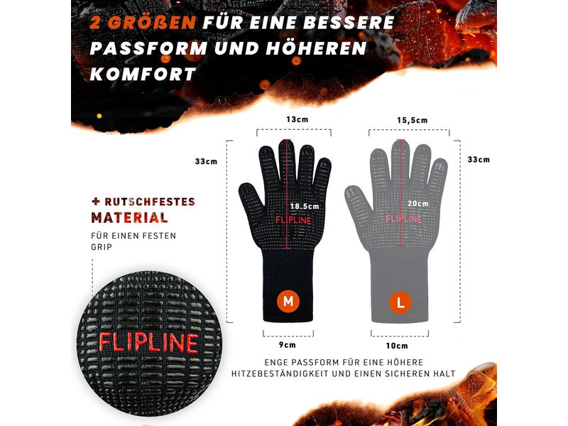 Flipline Grillhandschuhe M