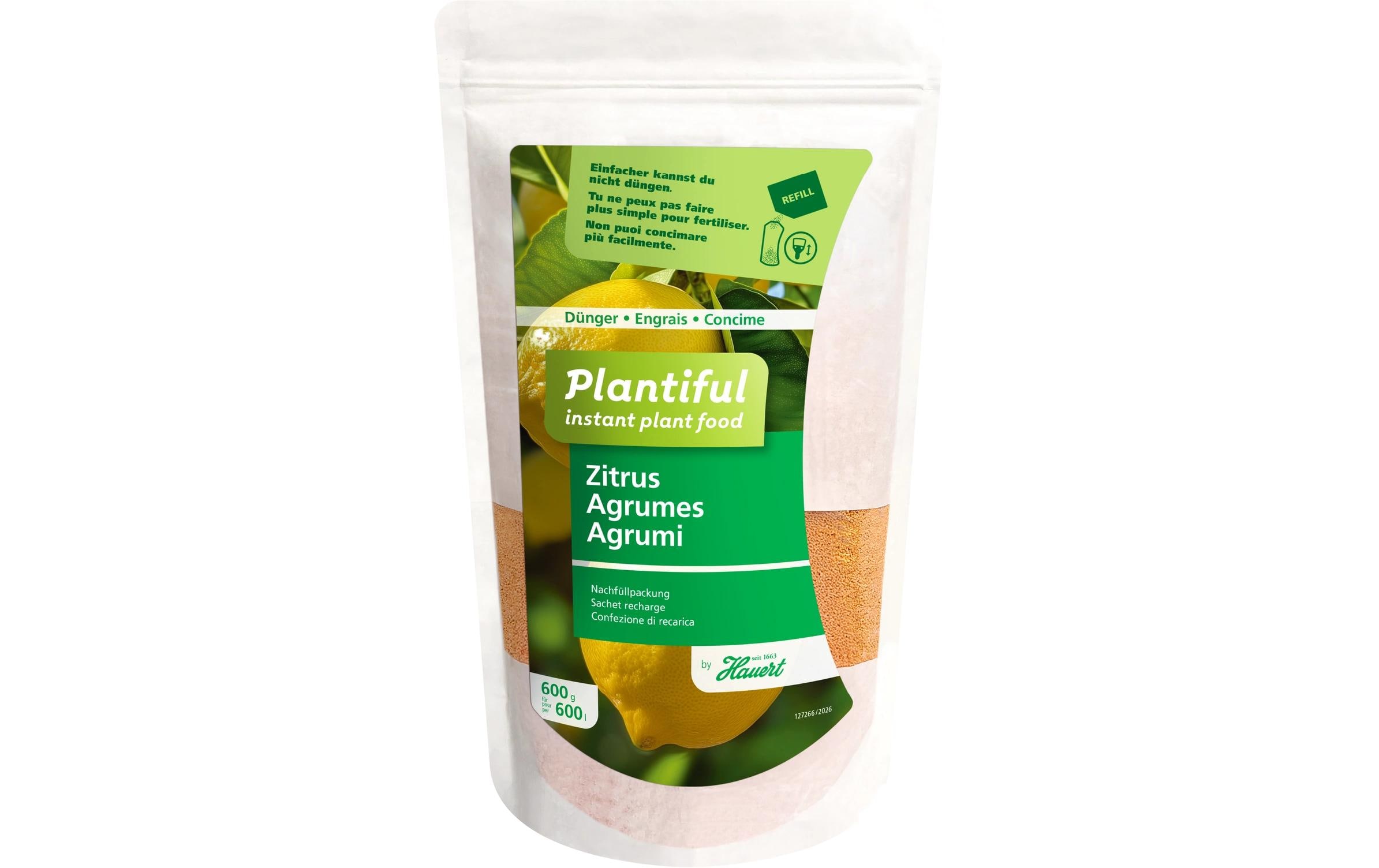 Hauert Dünger Plantiful Zitruspflanzen Refill 600 g