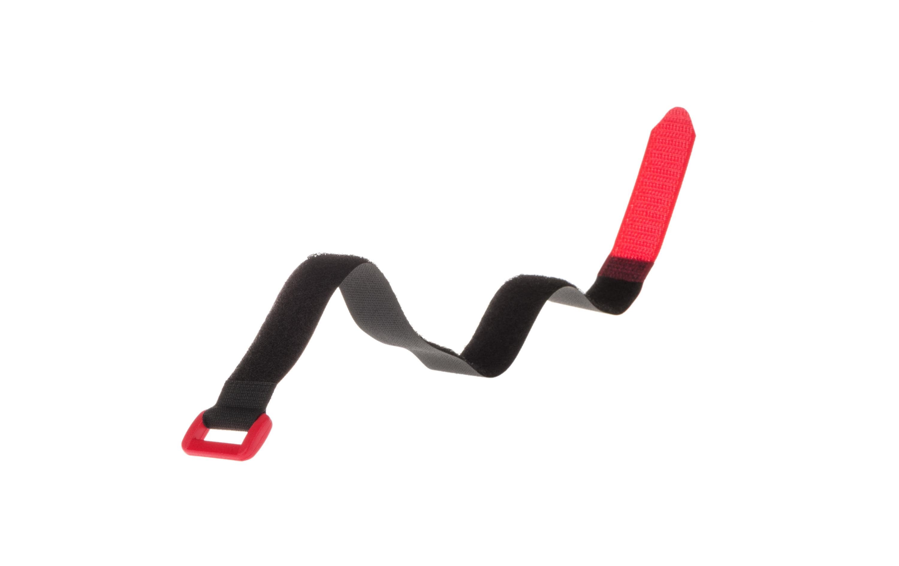FASTECH Schlaufenband FAST-VSTRAP 20 x 350 mm, Schwarz/Rot – Klettkabelbinder von FASTECH