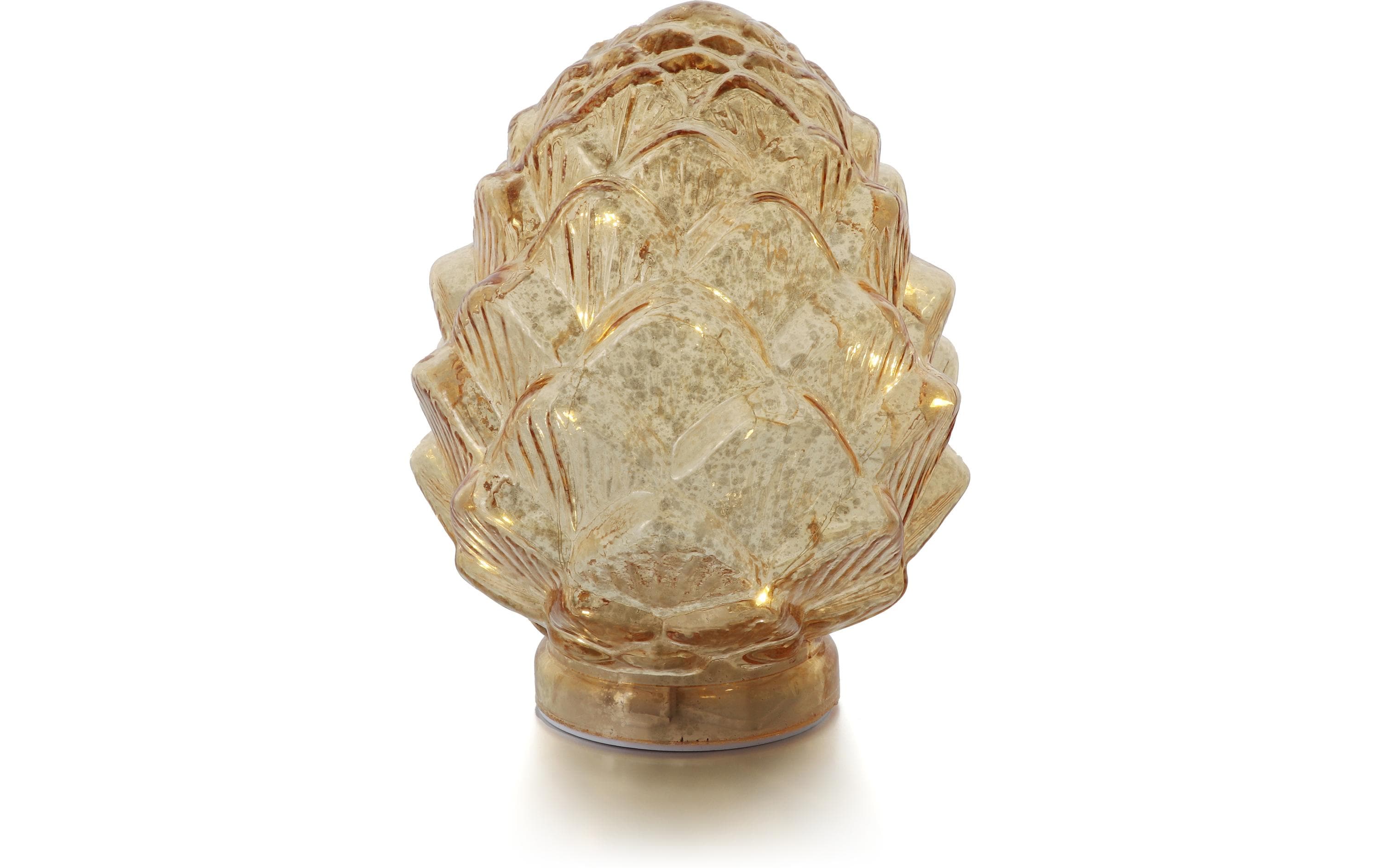 balthasar LED Dekozapfen PINE Gold – LED-Weihnachtsdeko von balthasar