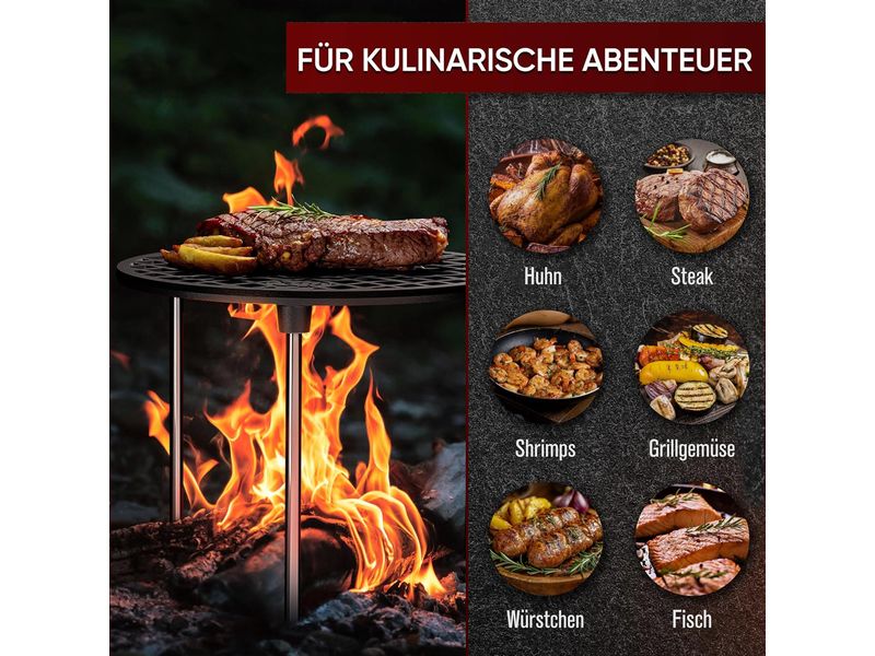 Grillrost 20cm mit Beinen