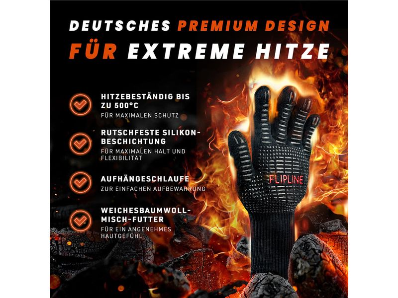 Flipline Grillhandschuhe M