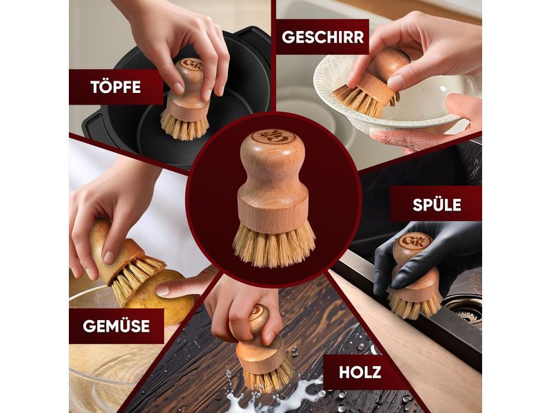 Holz-Spülbürste