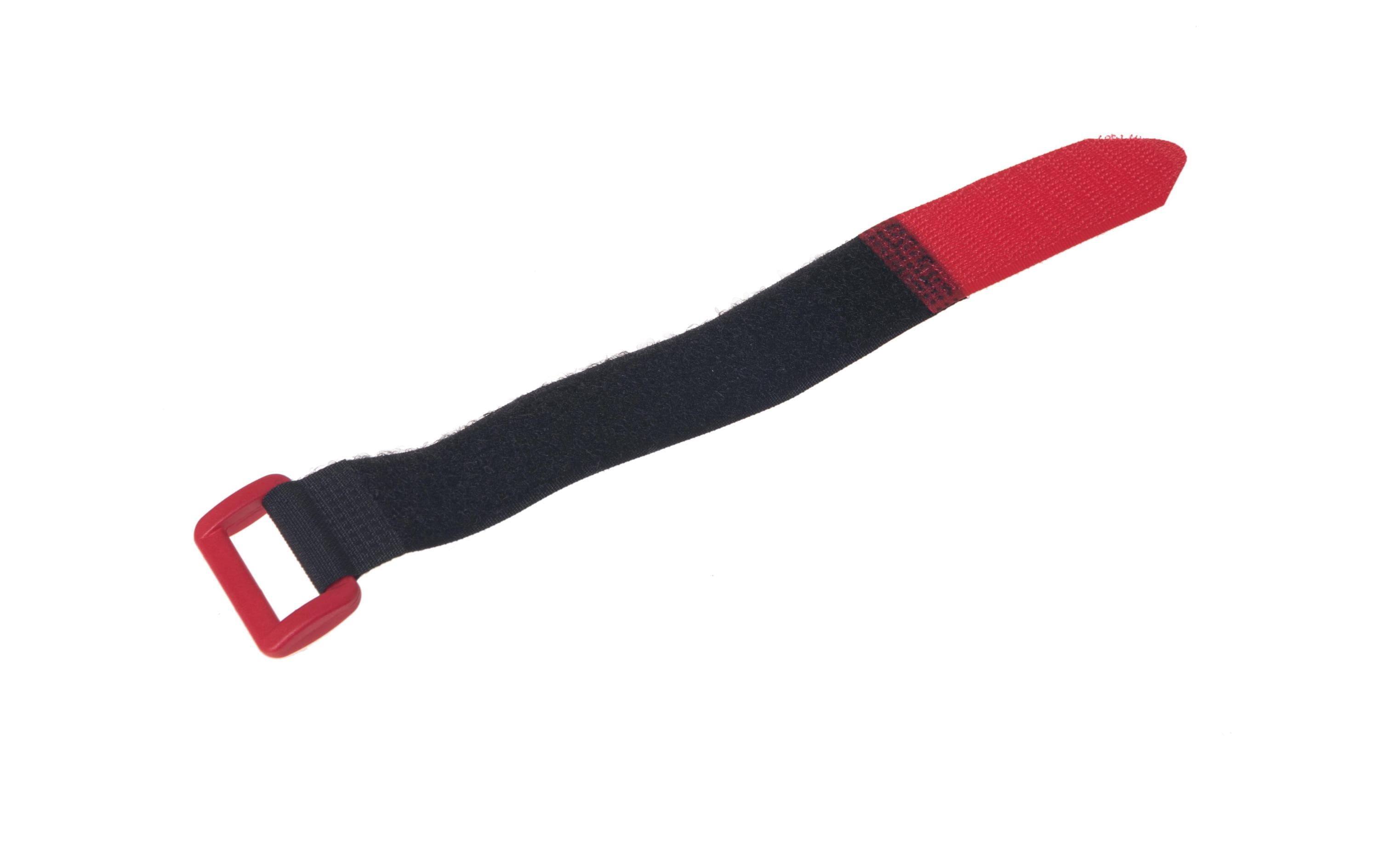 FASTECH Schlaufenband FAST-VSTRAP 25 x 195 mm, Schwarz/Rot – Klettkabelbinder von FASTECH