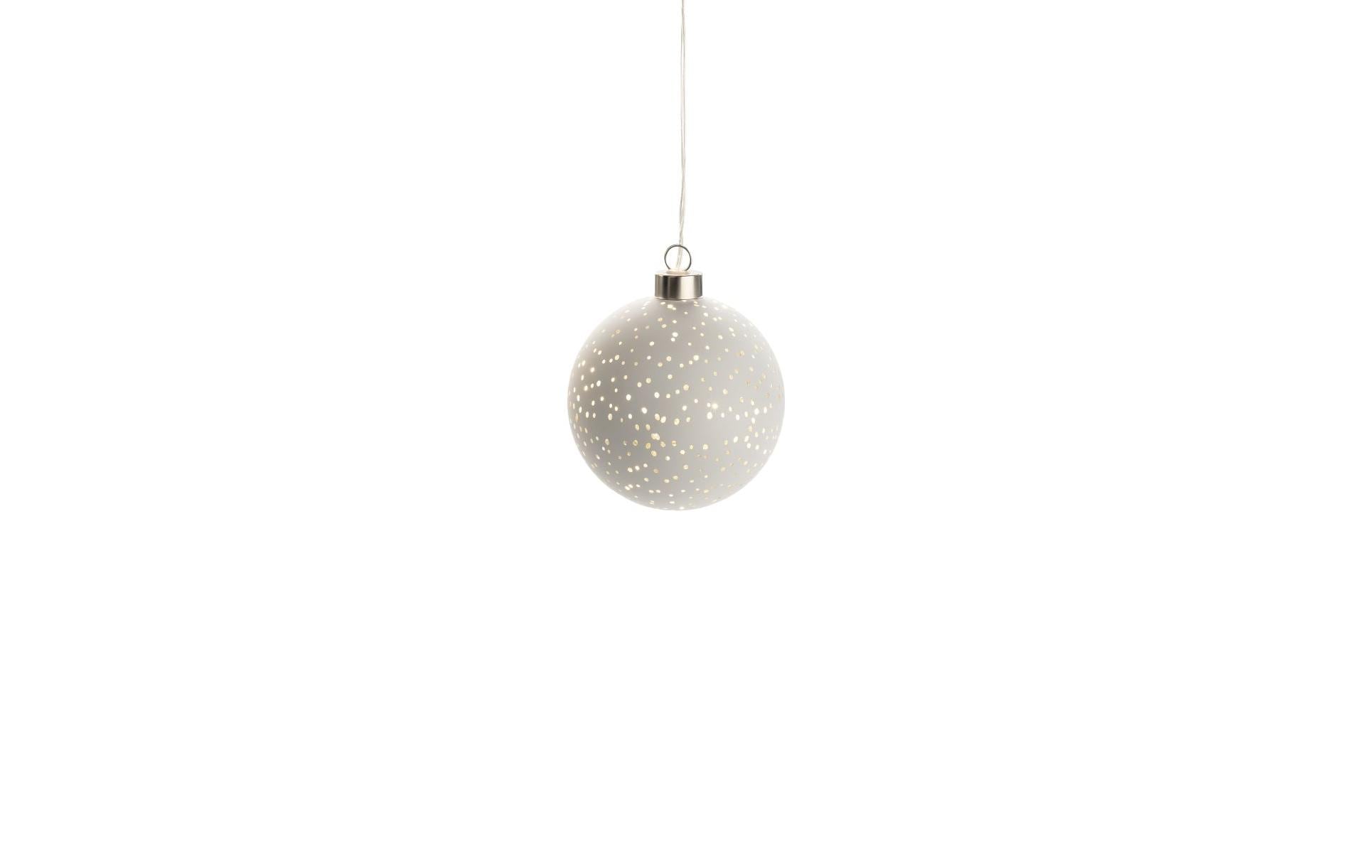 STT Hänger Glamour Ball S, Ø 10 cm, Weiss