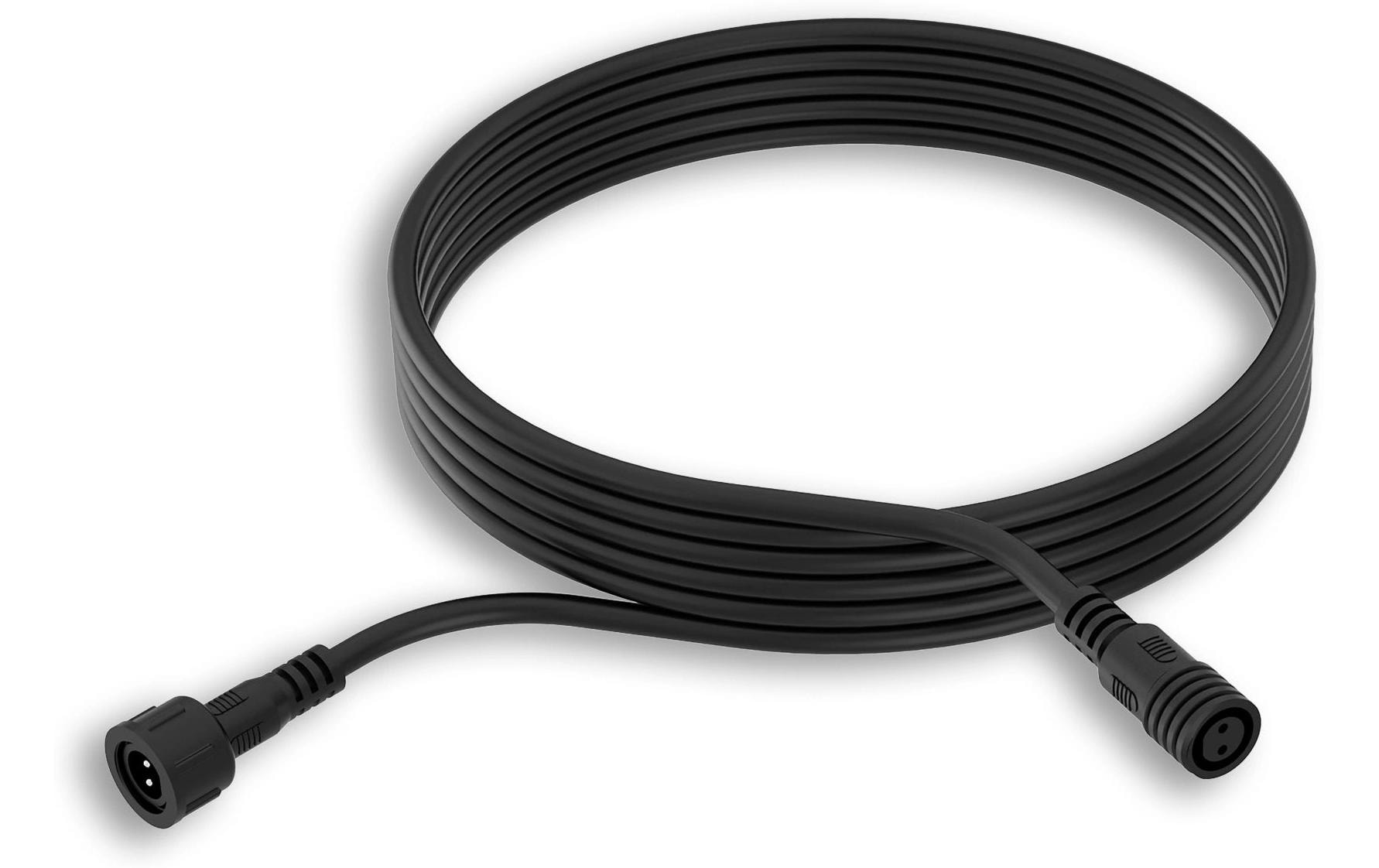 Philips Niedervolt Verlängerungskabel 5 Meter, IP65, schwarz – Verlängerungskabel von Philips