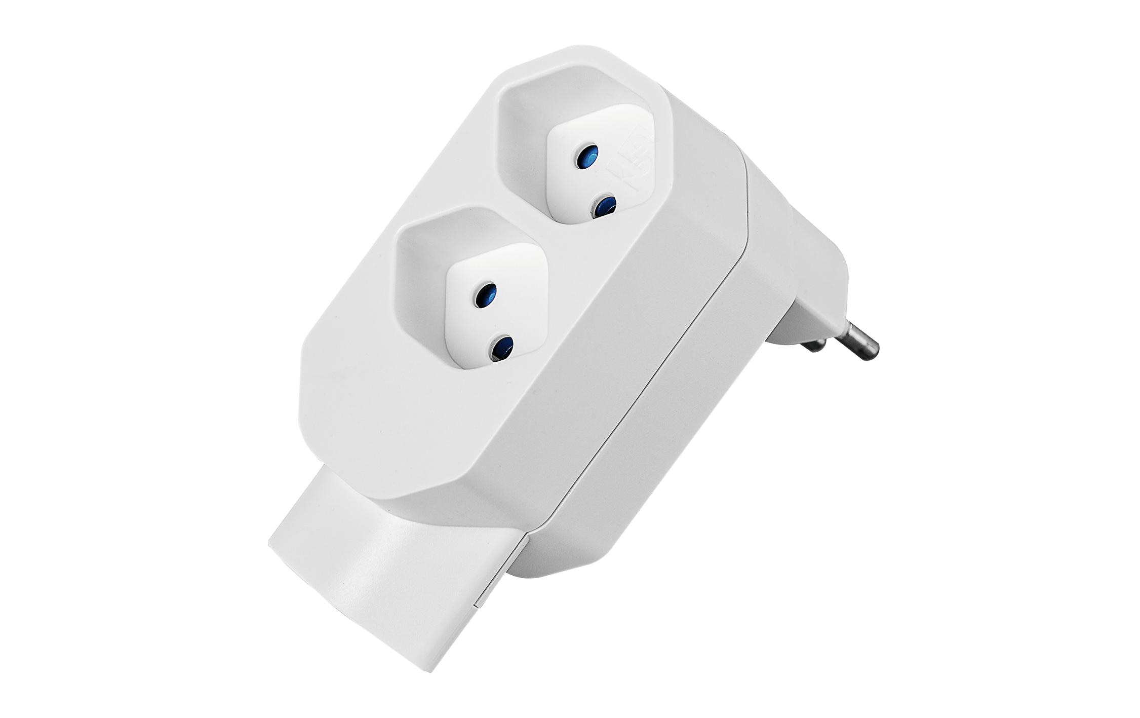 STEFFEN Manta Mehrfachadapter 3xT3 (1x unten) drehbar 3 – Mehrfachstecker von STEFFEN