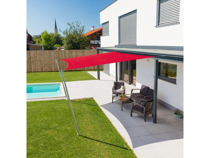 Sonnensegel Dreieck 5m, rot