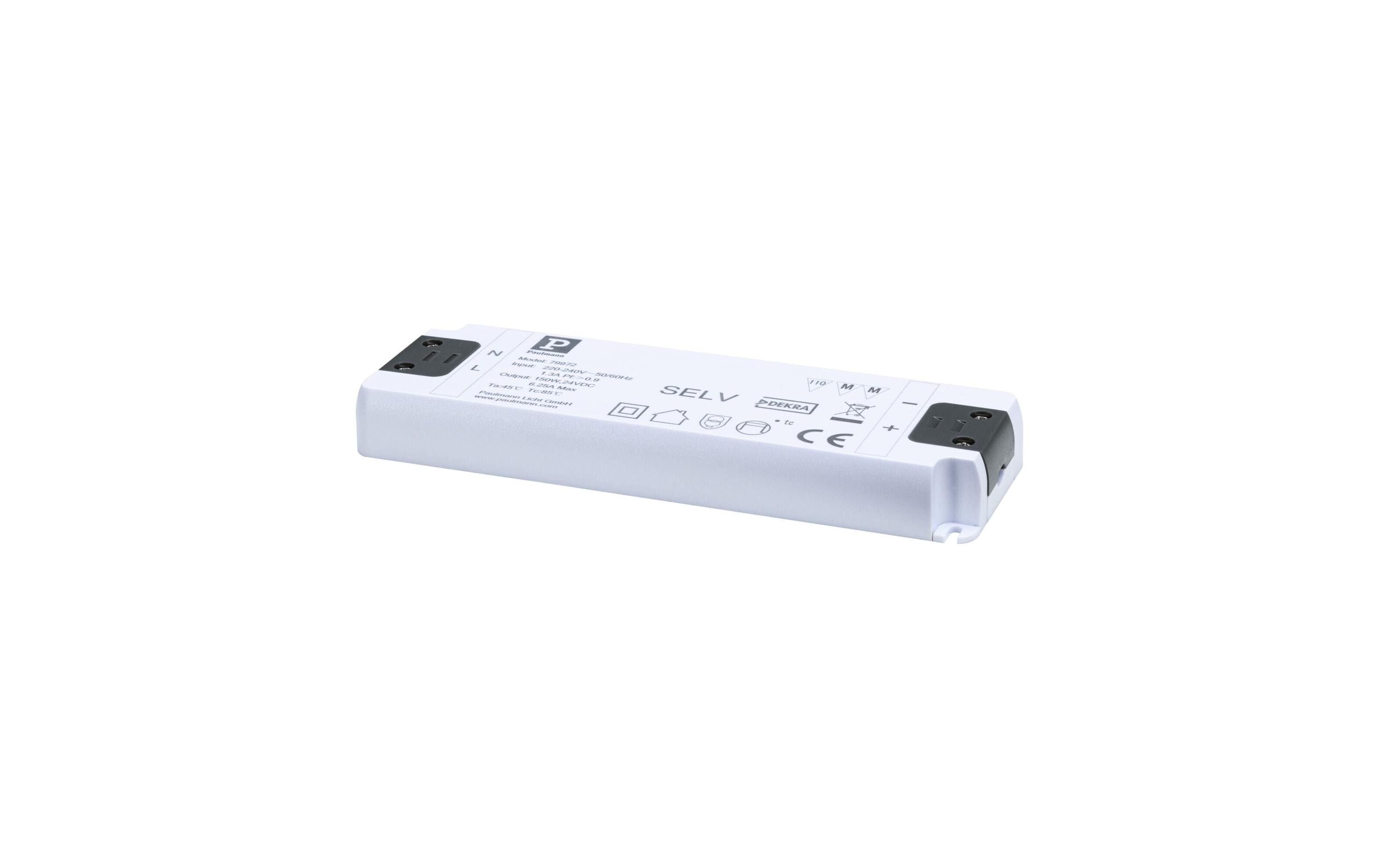 Paulmann Pro Power Supply Zubehör 230/24 V 150 VA Weiss – LED-Netzteil von Paulmann