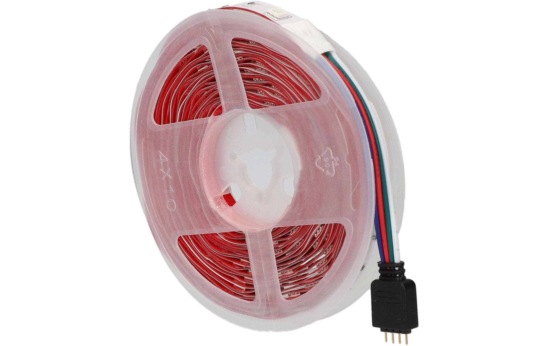 KSiX LED Streifen RGB 5m , Fernbedienung, IP20 – Smarter LED-Streifen RGB mit Netzteil von KSiX
