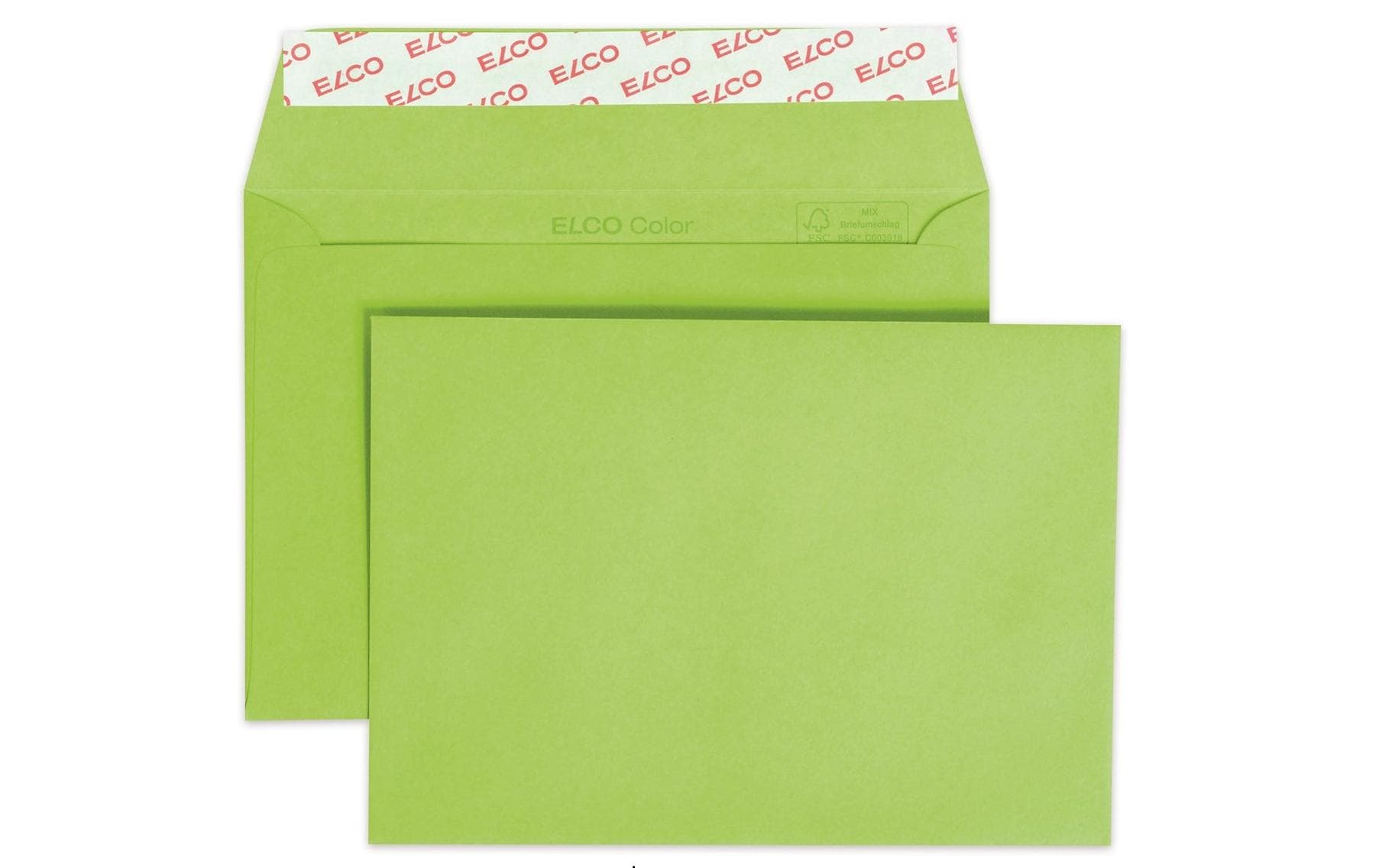 ELCO Couvert Color C6, Keine Fenster, 25 Stück, Grün – Couvert von ELCO