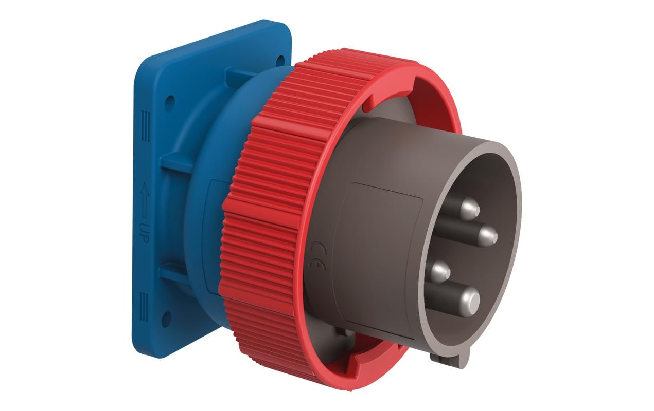 STEFFEN Palazzoli CEE Einbau-Stecker 3LPE 32A 400 V 4P vernickelt