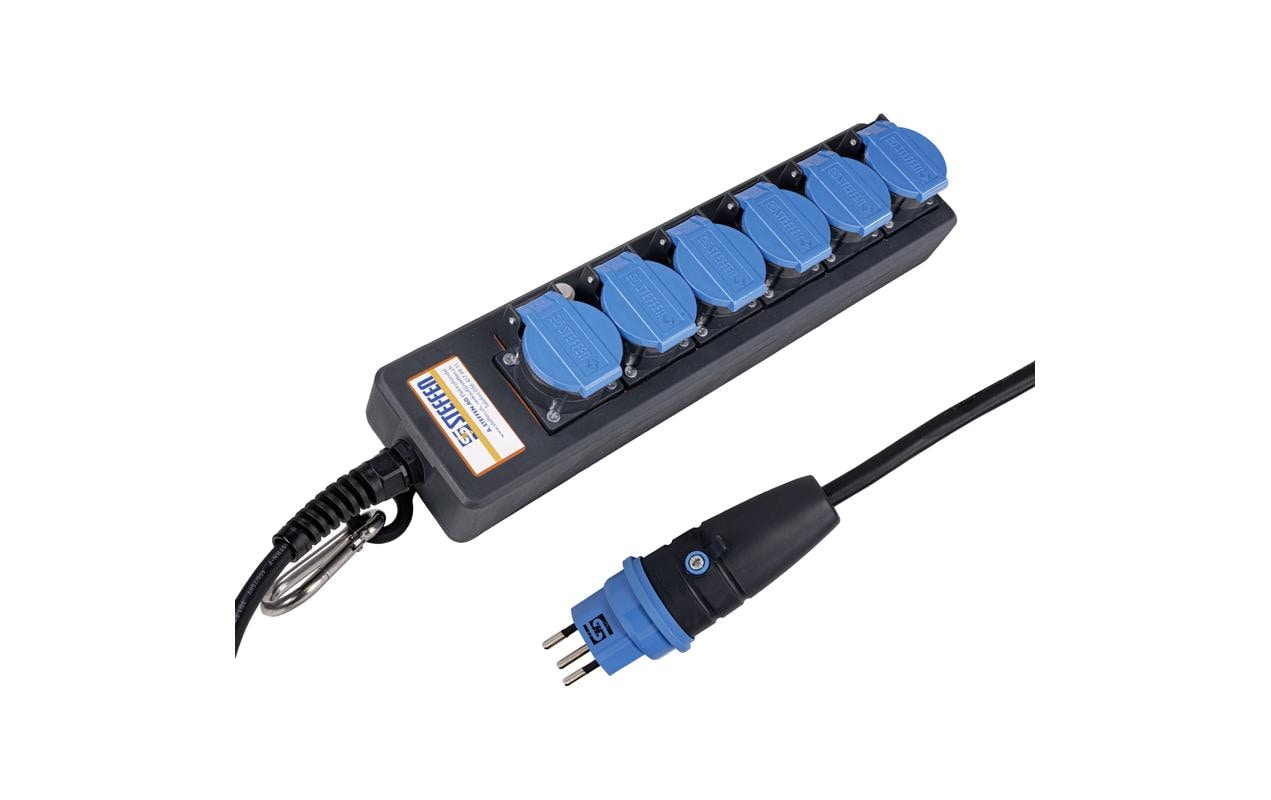 STEFFEN Industrie-Steckerleiste Professional 6x T13 IP55, 5 m – Industrie-Steckerleiste von STEFFEN