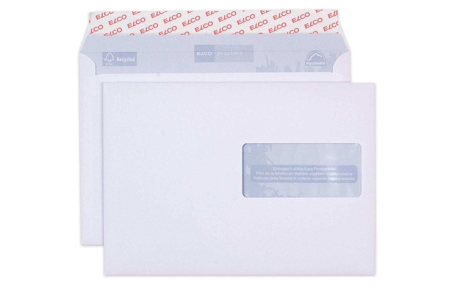 ELCO Couvert Proclima C5 mit Fenster rechts, 500 Stück – Couvert von ELCO