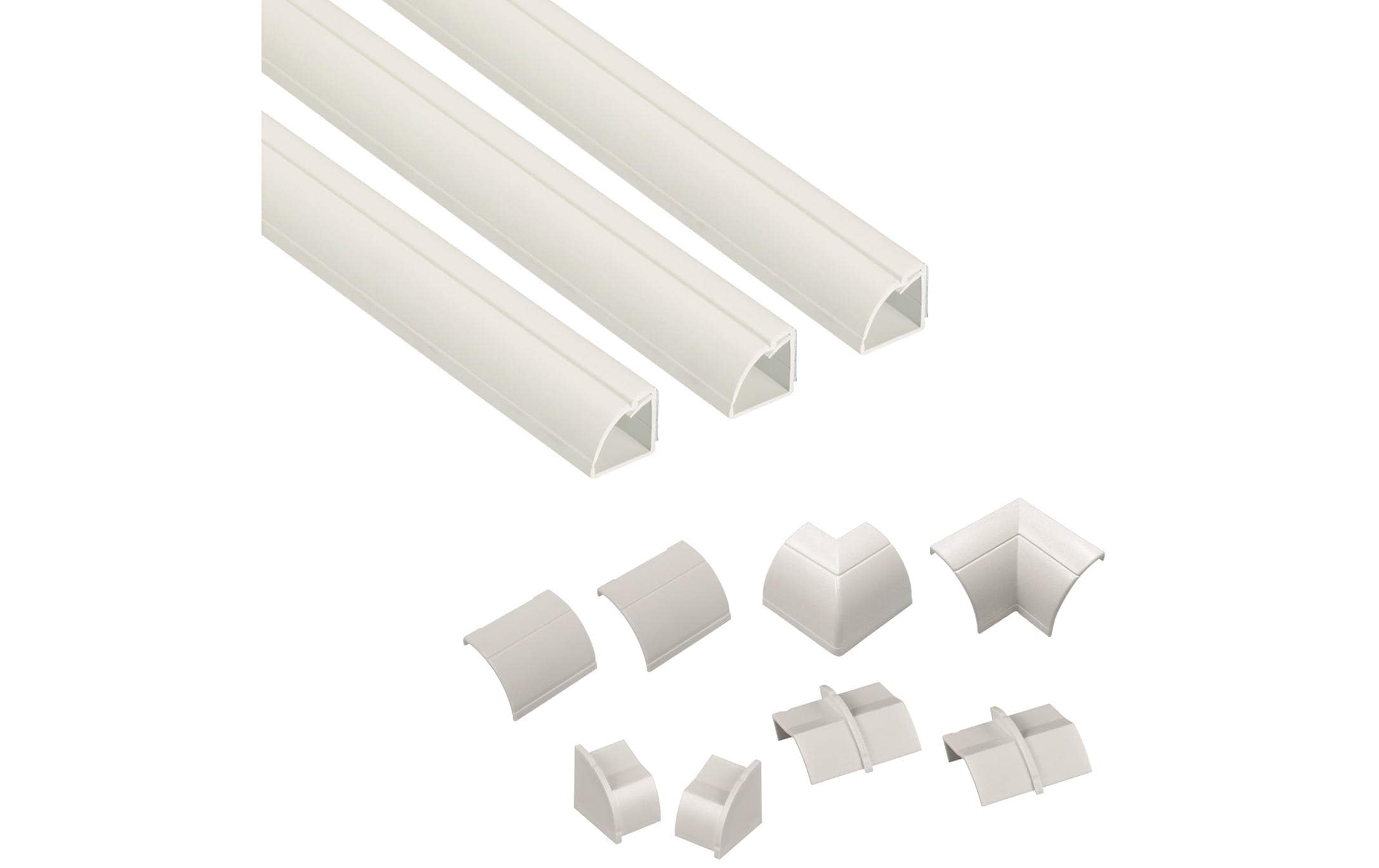 STEFFEN Kabelkanal D-Line 22 x 22 mm, 1 m, Weiss – Kabelkanal von STEFFEN