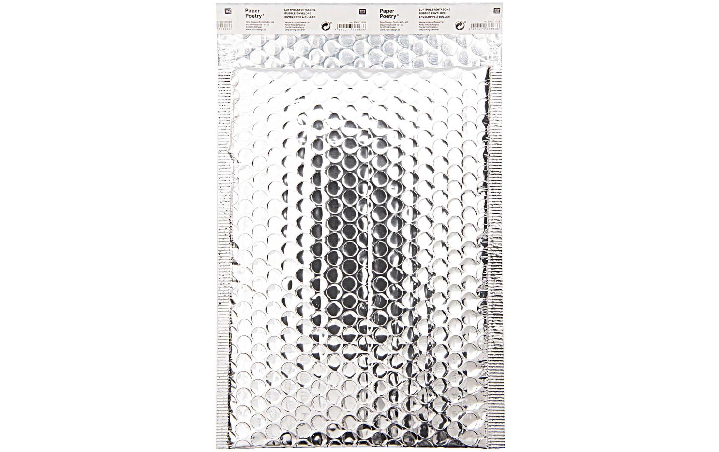 Rico Design Versandtasche DIN B5 Silber, 1 Stück – Versandtasche von Rico Design
