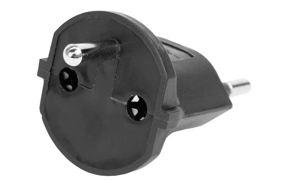 STEFFEN Fixadapter SchuKo Konturenstecker – T12 schwarz – Fixadapter von STEFFEN