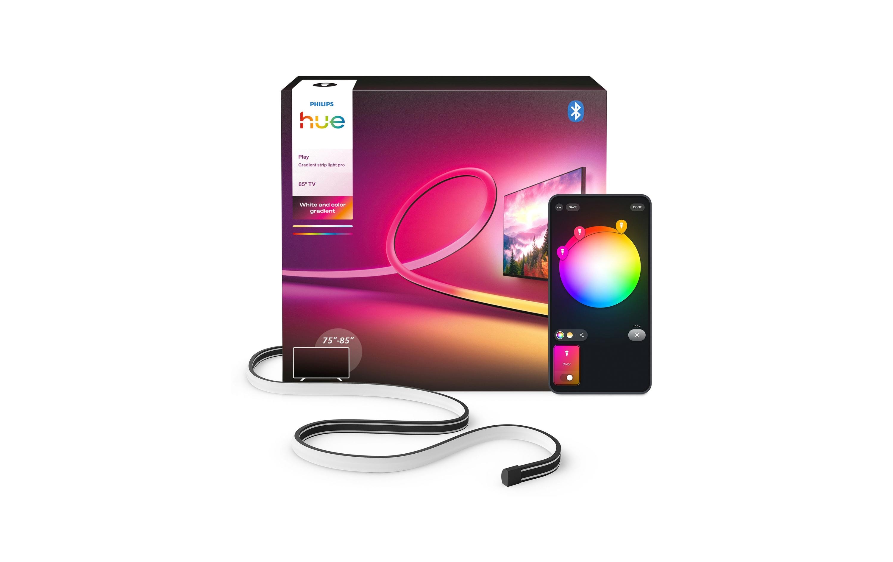 Philips Hue Play Gradient Lightstrip Pro 85 Zoll, Schwarz