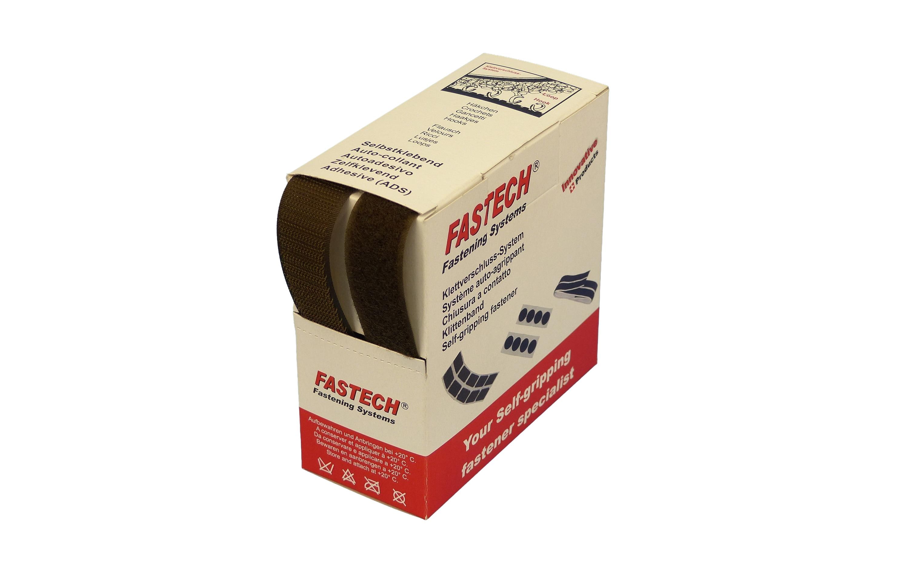 FASTECH Klettband-Box Dunkelbraun – Klettband von FASTECH