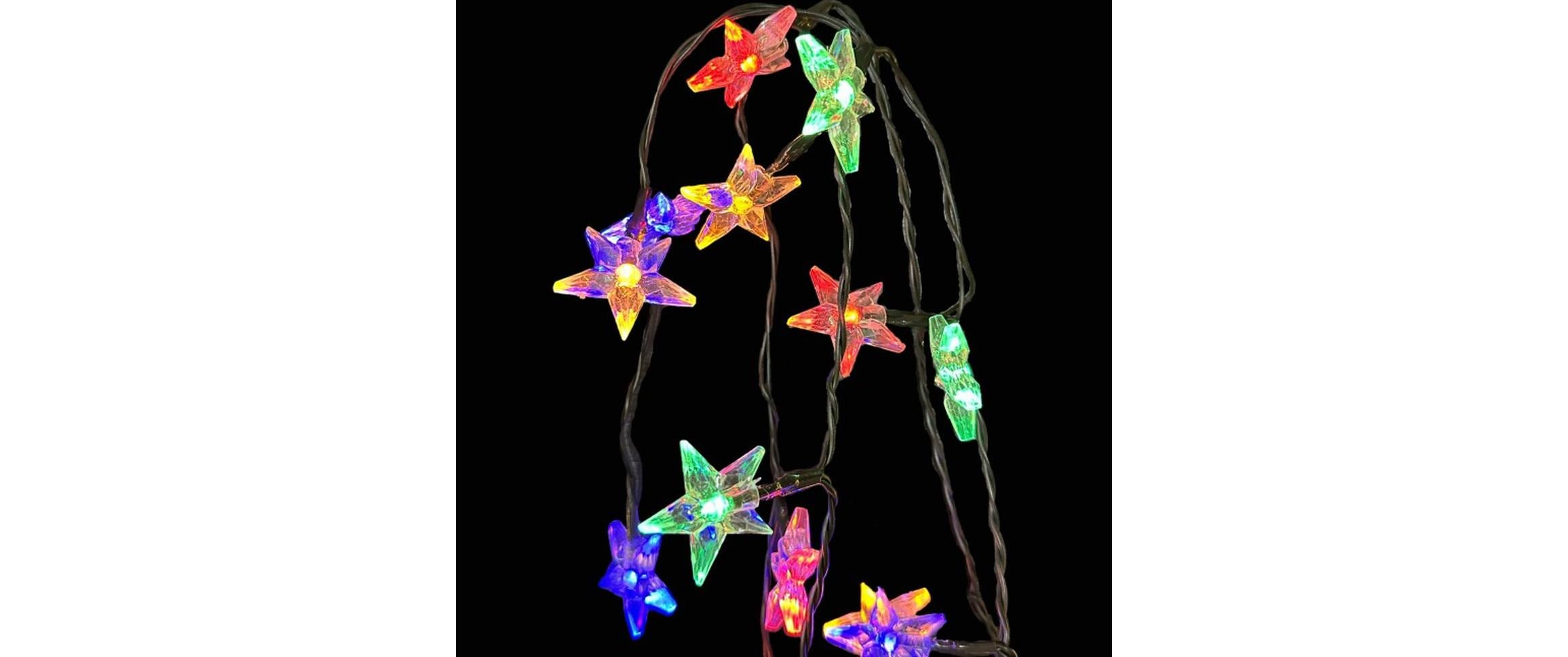 Dameco LED Outdoor Lichterkette Stern 9.9 m, mit 100 Sterne