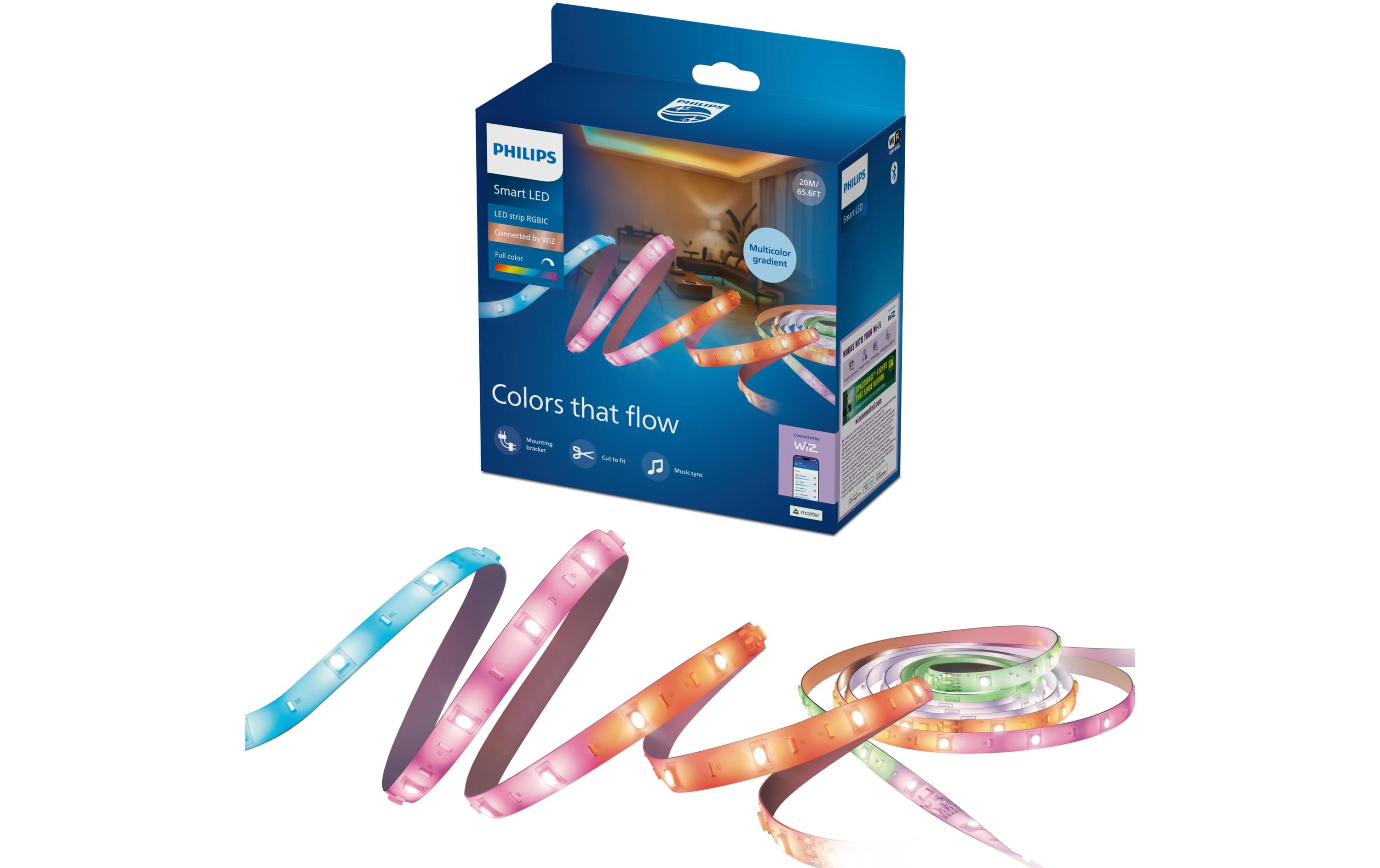 Philips Lightstrip RGBIC 20m Type-C Weiss – Smarter LED-Streifen RGBIC von Philips