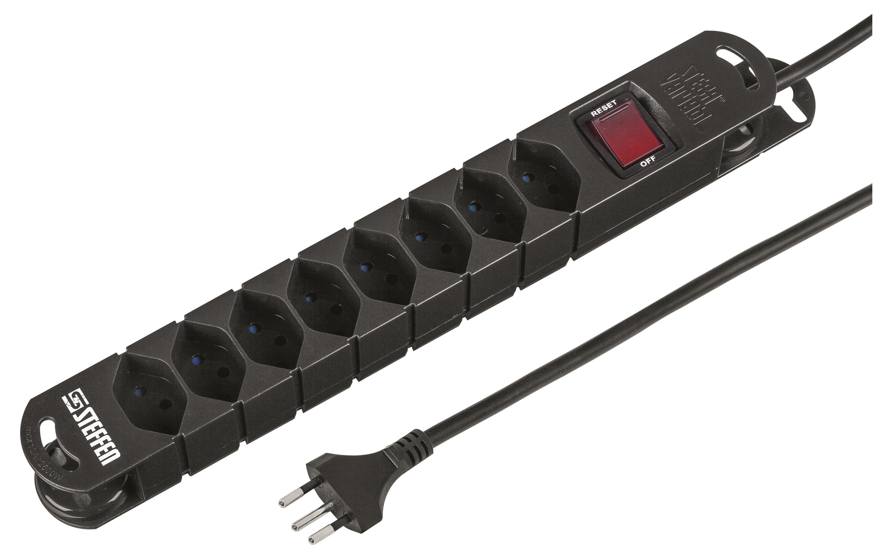 STEFFEN Steckdosenleiste STEBA VARIABL 8x T13 5 m