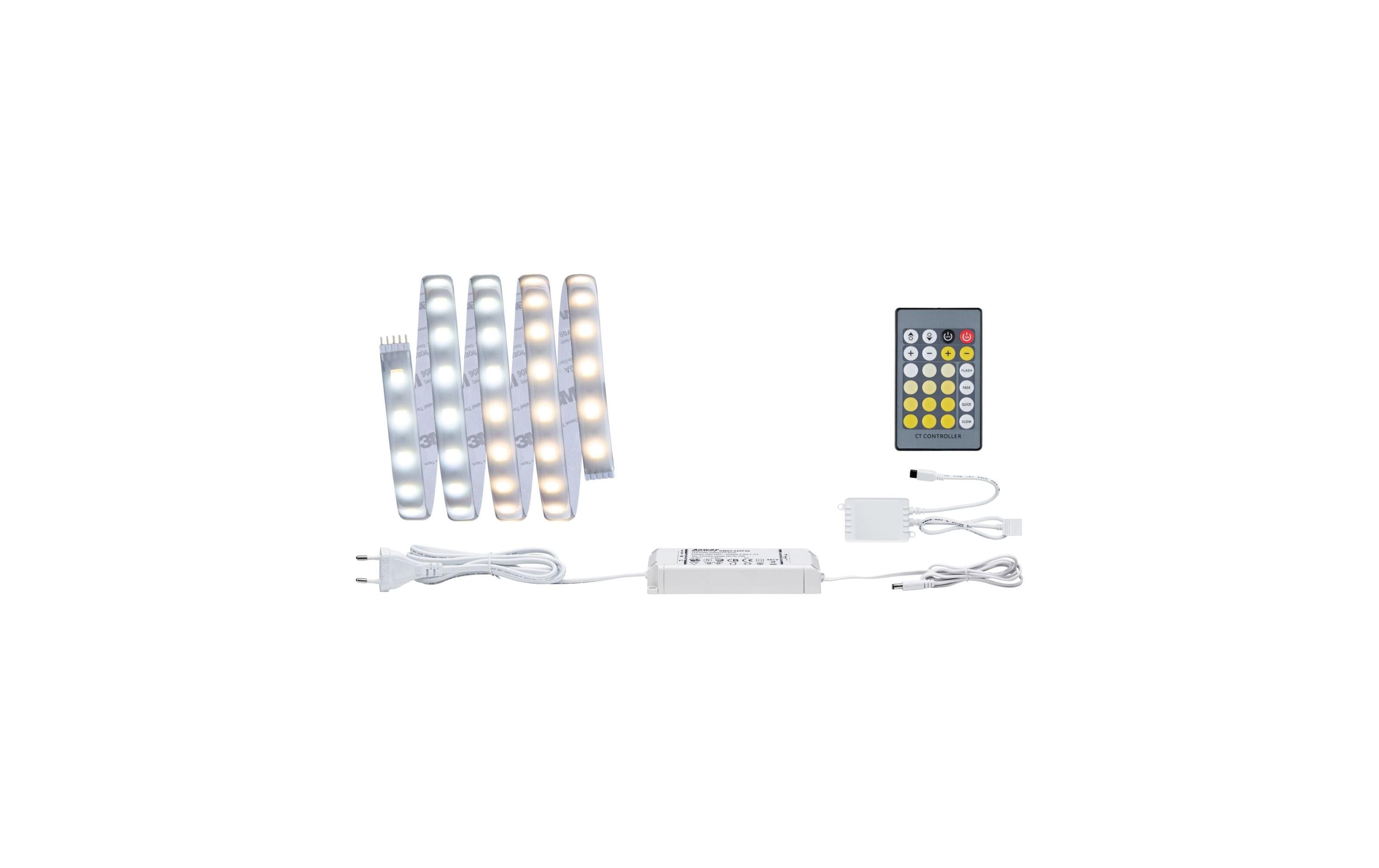 Paulmann LED-Stripe MaxLED 500 Tunable White, 1.5 m Basisset – LED-Streifen mit Netzteil von Paulmann