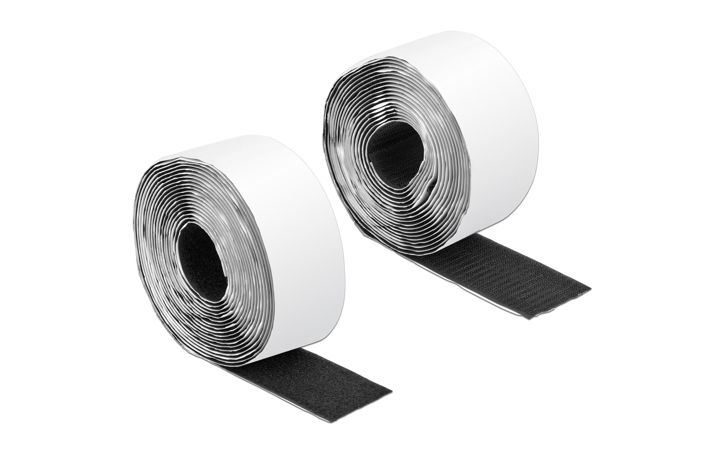 Delock Klettband-Rolle 5m x 50 mm Haft und Flauschband Schwarz – Klettband-Rolle von Delock