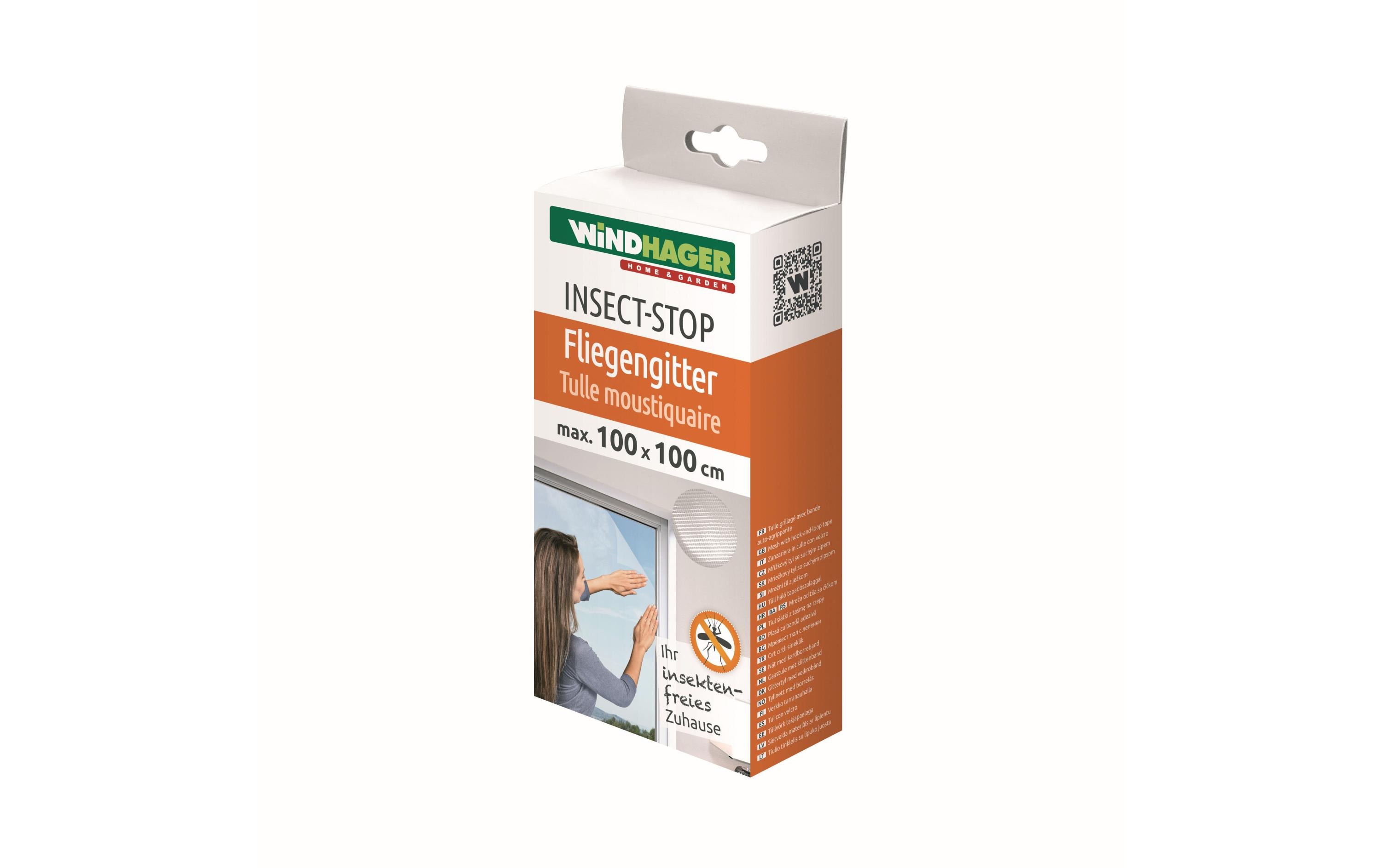 Windhager Fliegengitter IS Plus 100 x 100 cm Weiss