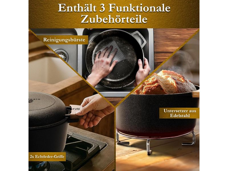 Dutch Oven -Topf 4,8L & pfanne 1,8L