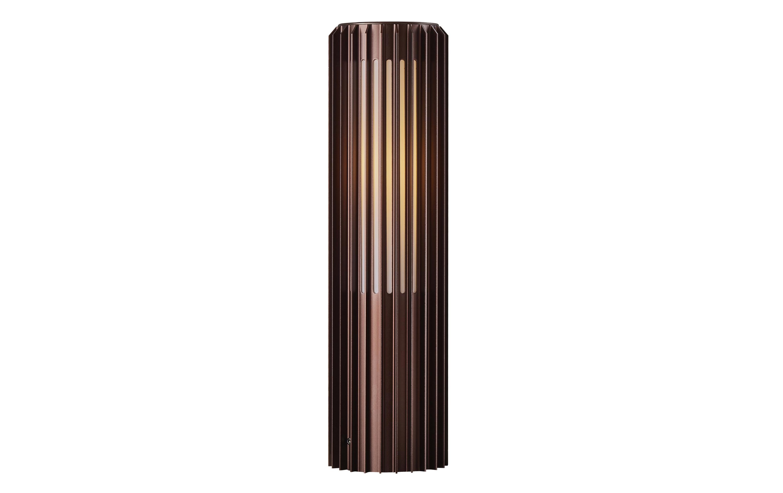 Nordlux Pollerleuchte Aludra 45 15W, E27, IP44, braun – Wegeleuchte von Nordlux