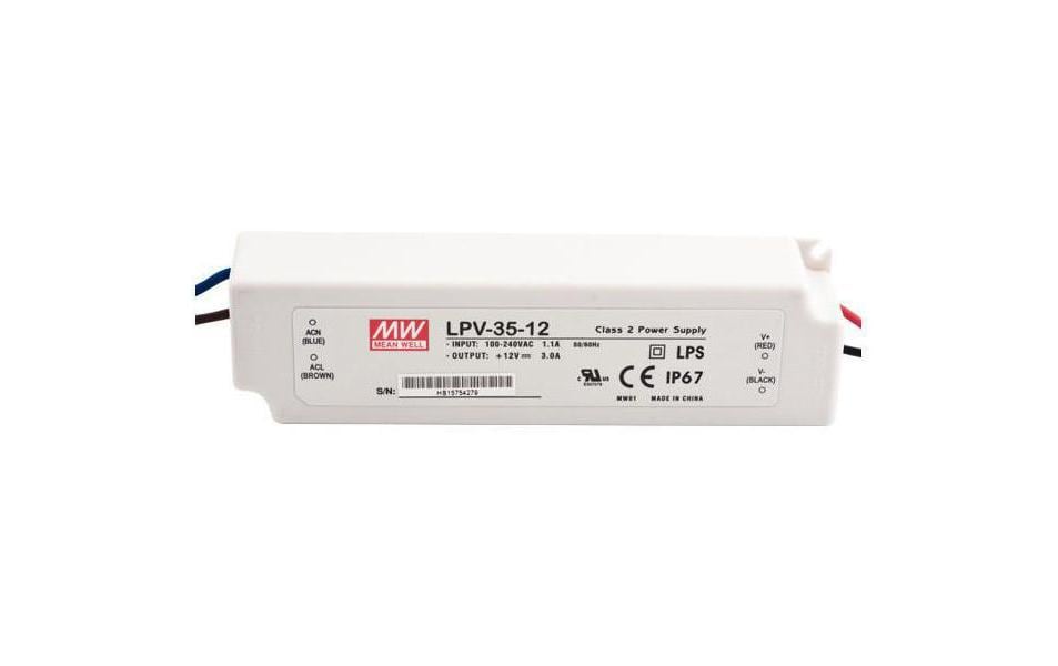 MeanWell LED-Treibernetzgerät  36 W, 12 V – LED-Netzteil von MeanWell