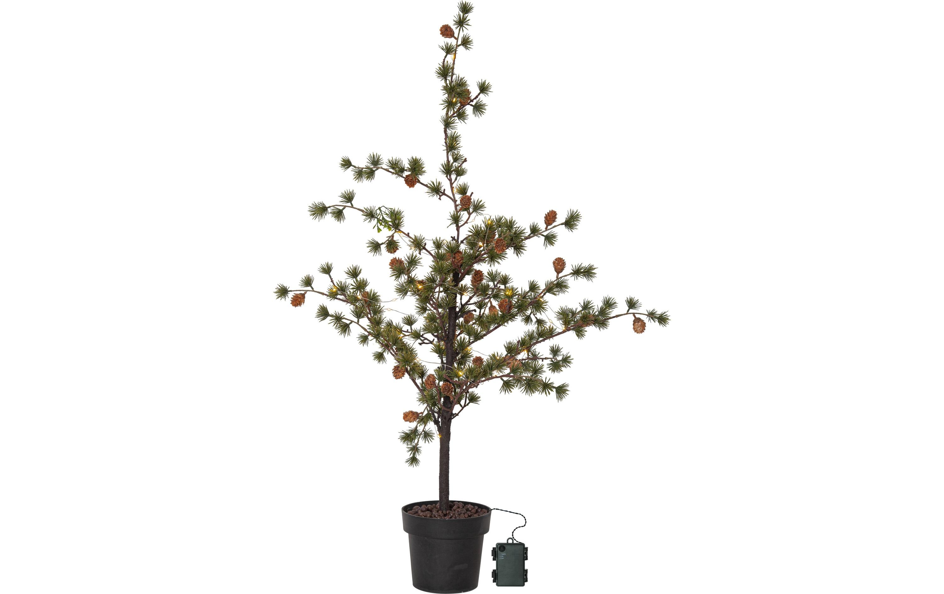 Star Trading Baum Larix, 1.17 m, Grün, 40 LED – LED-Weihnachtsbaum von Star Trading