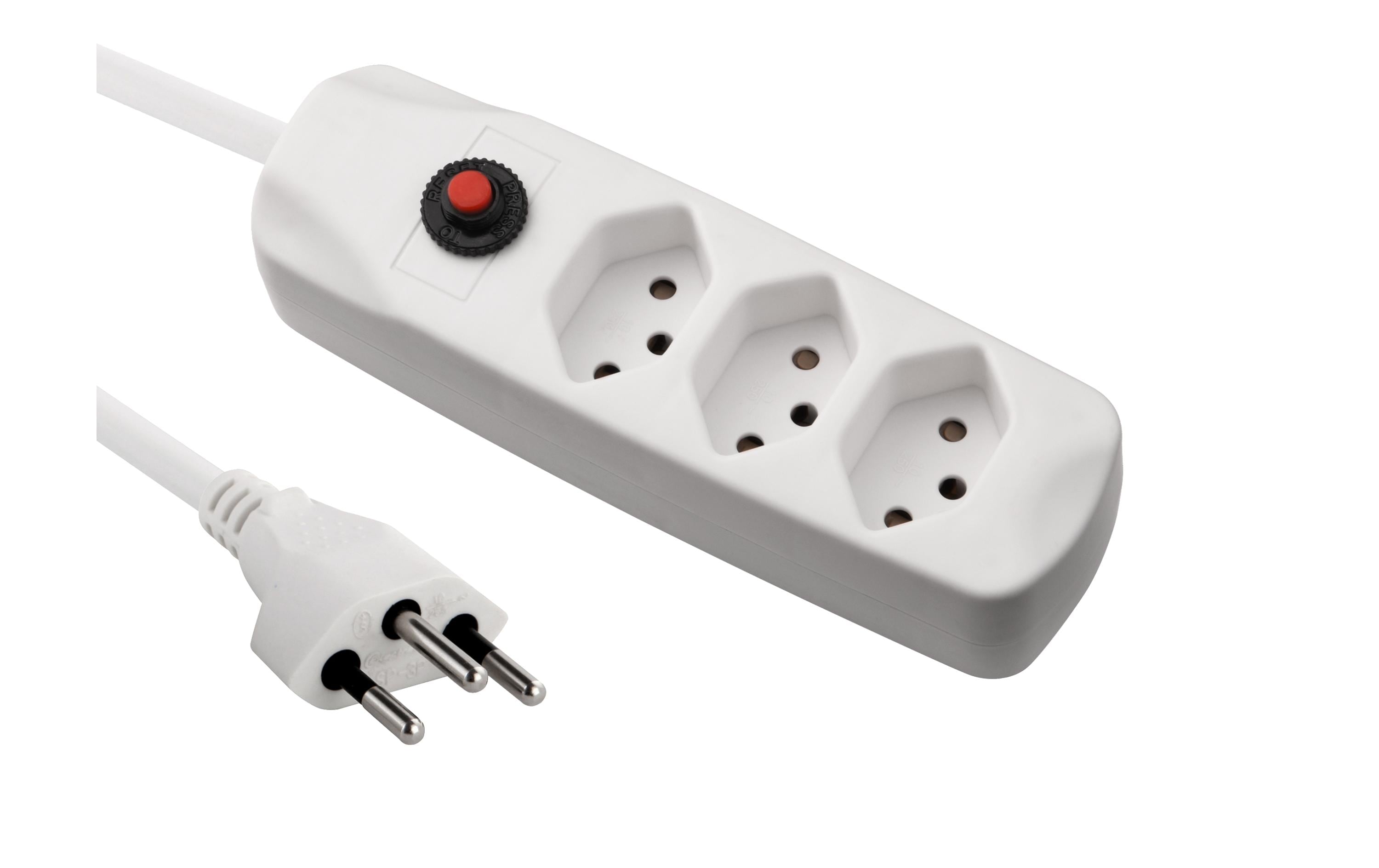 FURBER.power Steckdosenleiste mit Überlastschutz 3x T13 – Steckerleiste von FURBER.power