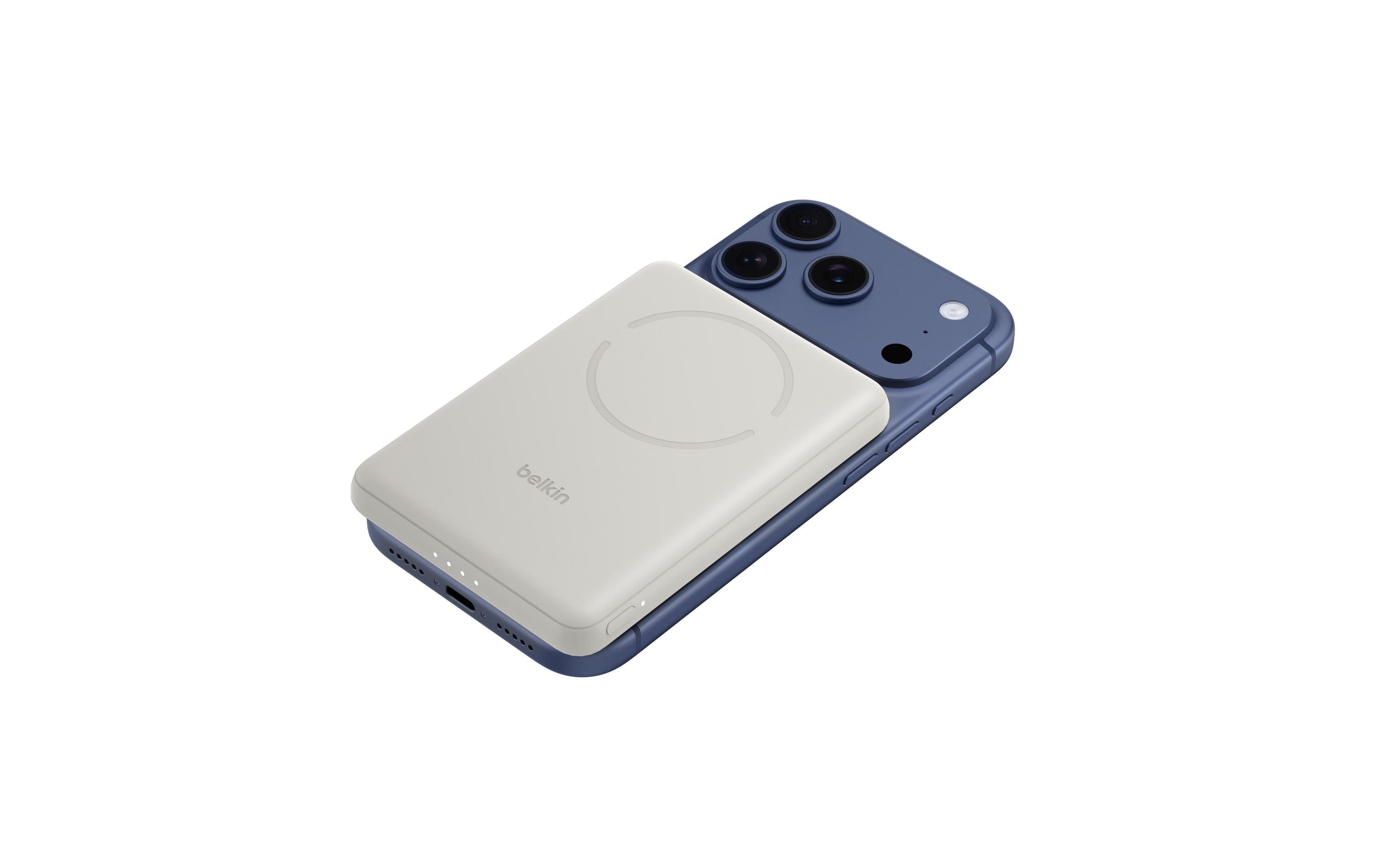 Belkin 5K Schlanke magnetische 5000 mAh Qi2 Sand