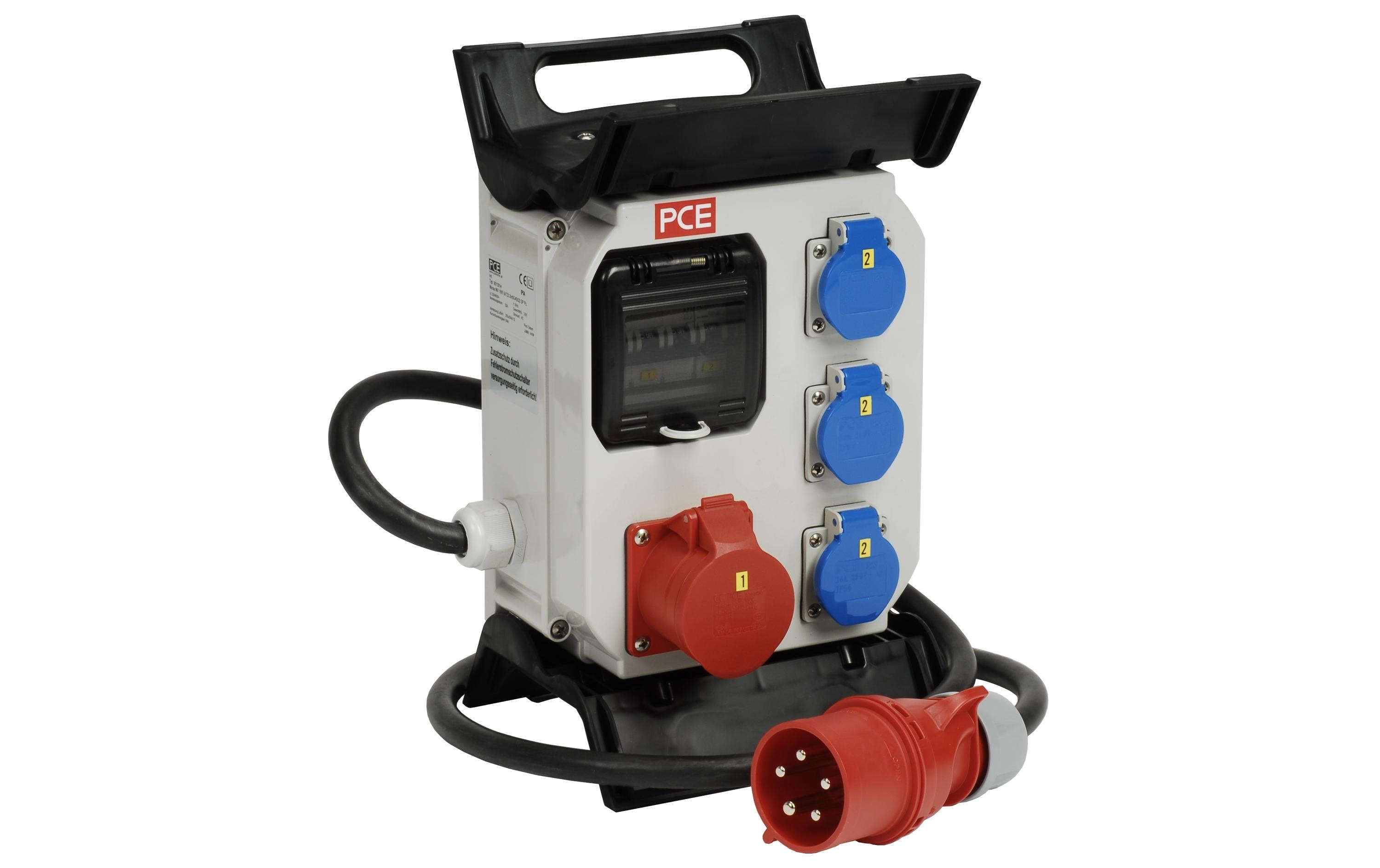 Spälti AG Baustromverteiler CEE16/5 16A LS mit 2 m Zuleitung